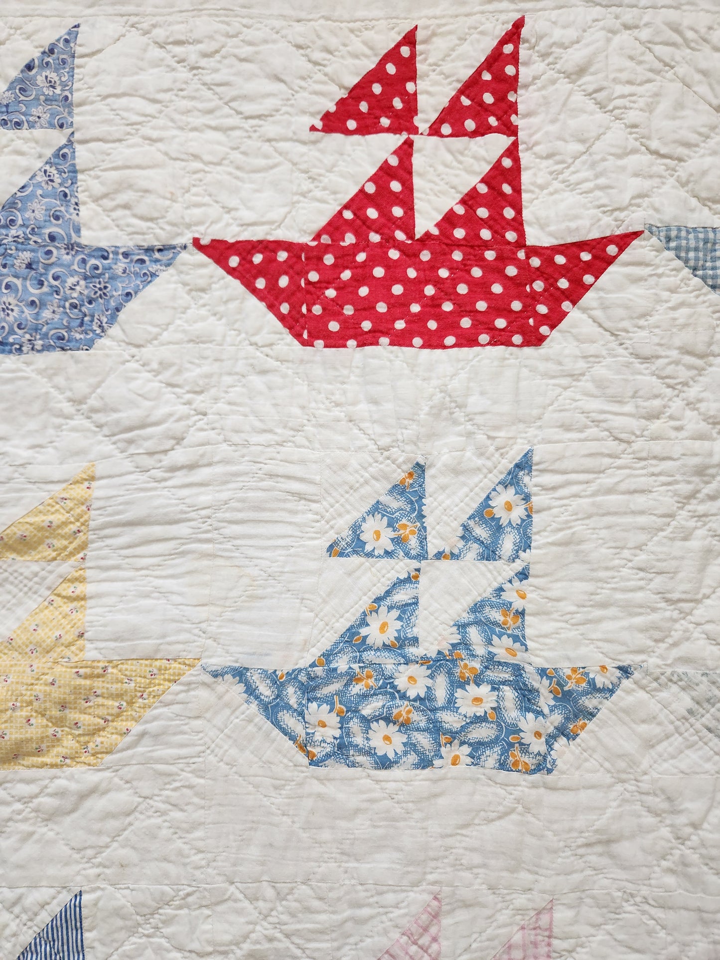 Vintage Sailboat Quilt c1940