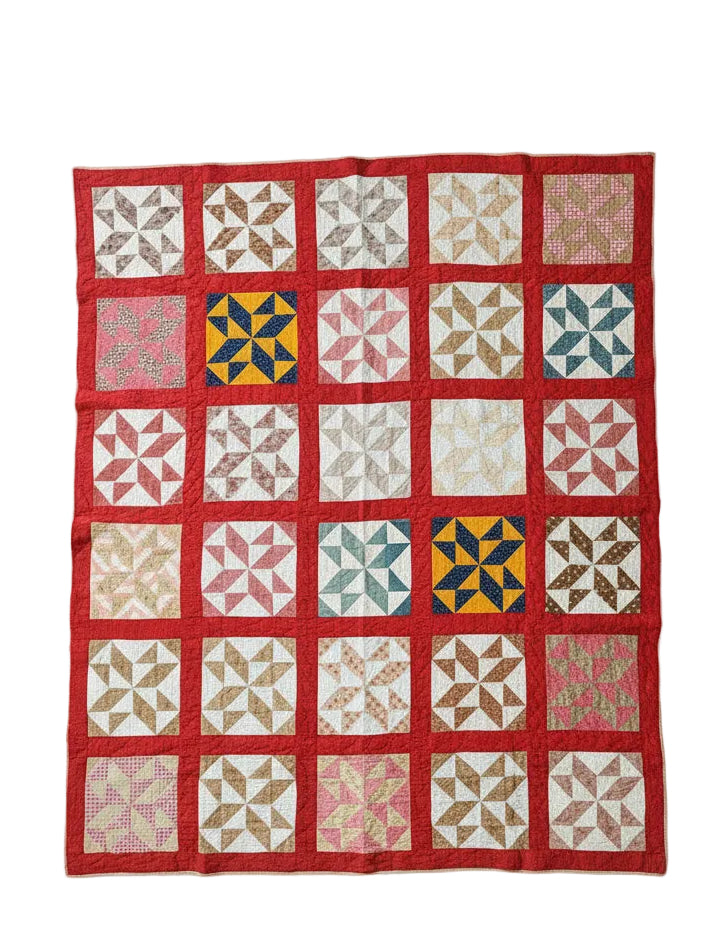 Antique Spinning Star Quilt c1890