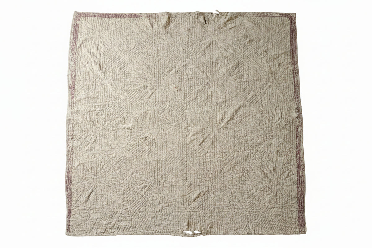 Antique 19th Century Compass Quilt