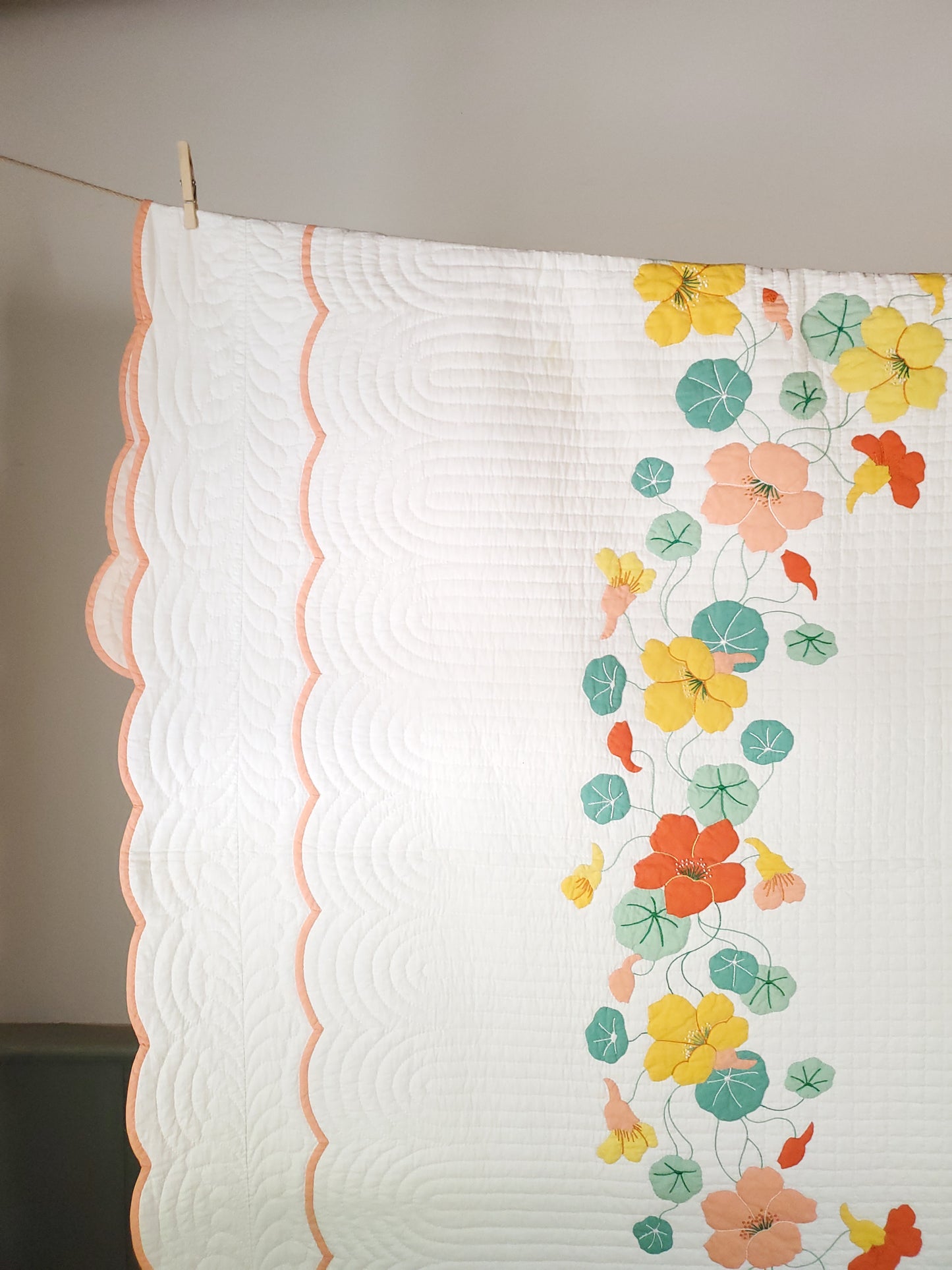 Vintage Nasturtium Quilt