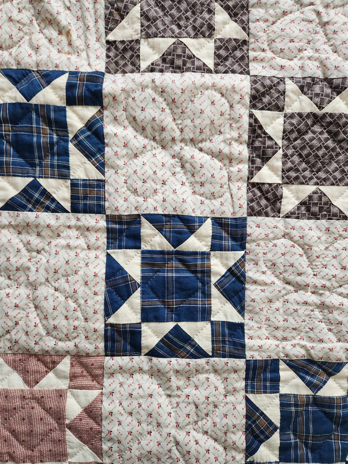 Antique Evening Star Quilt c1900