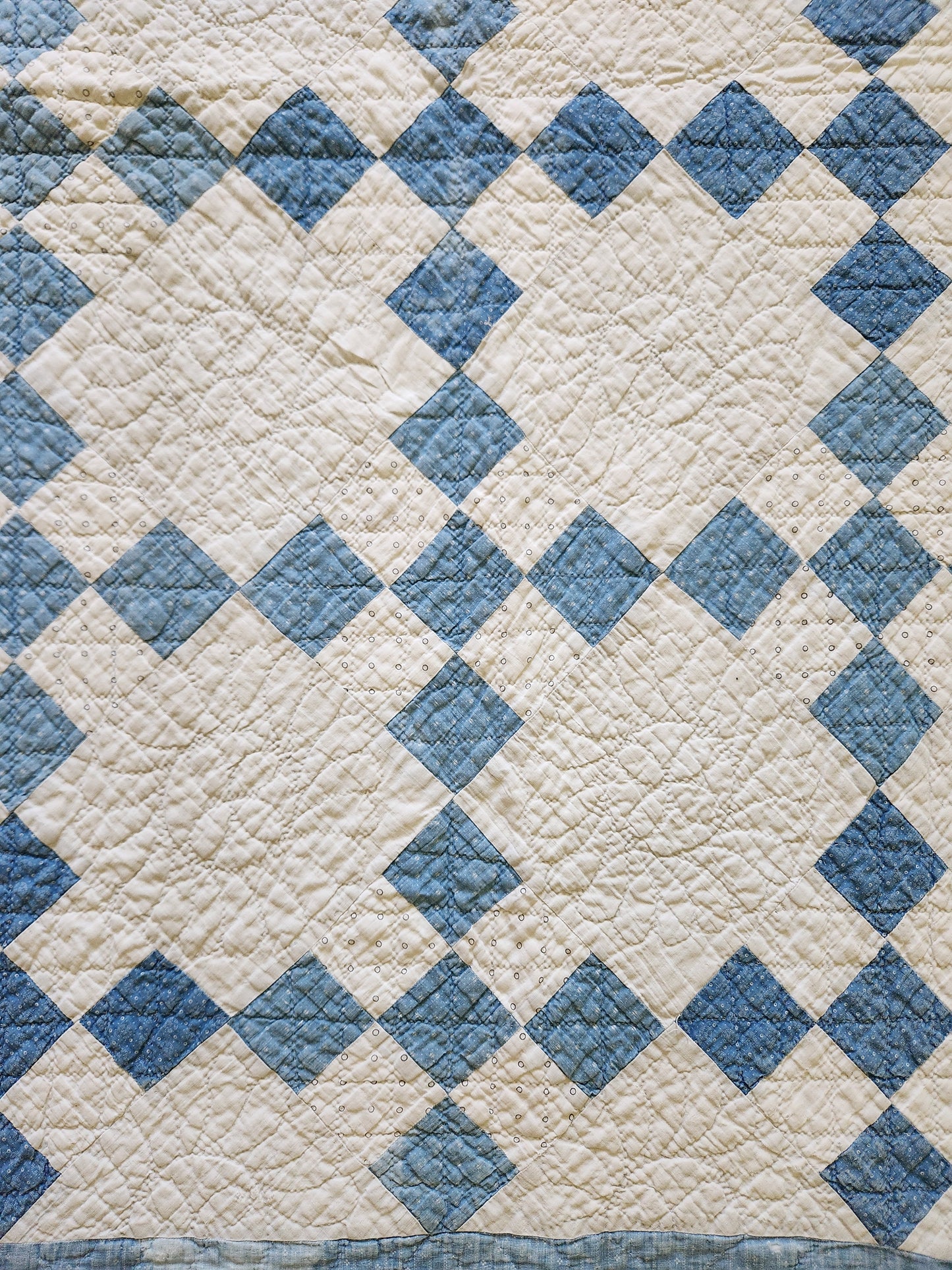 Nine Patch Crib Quilt c1890