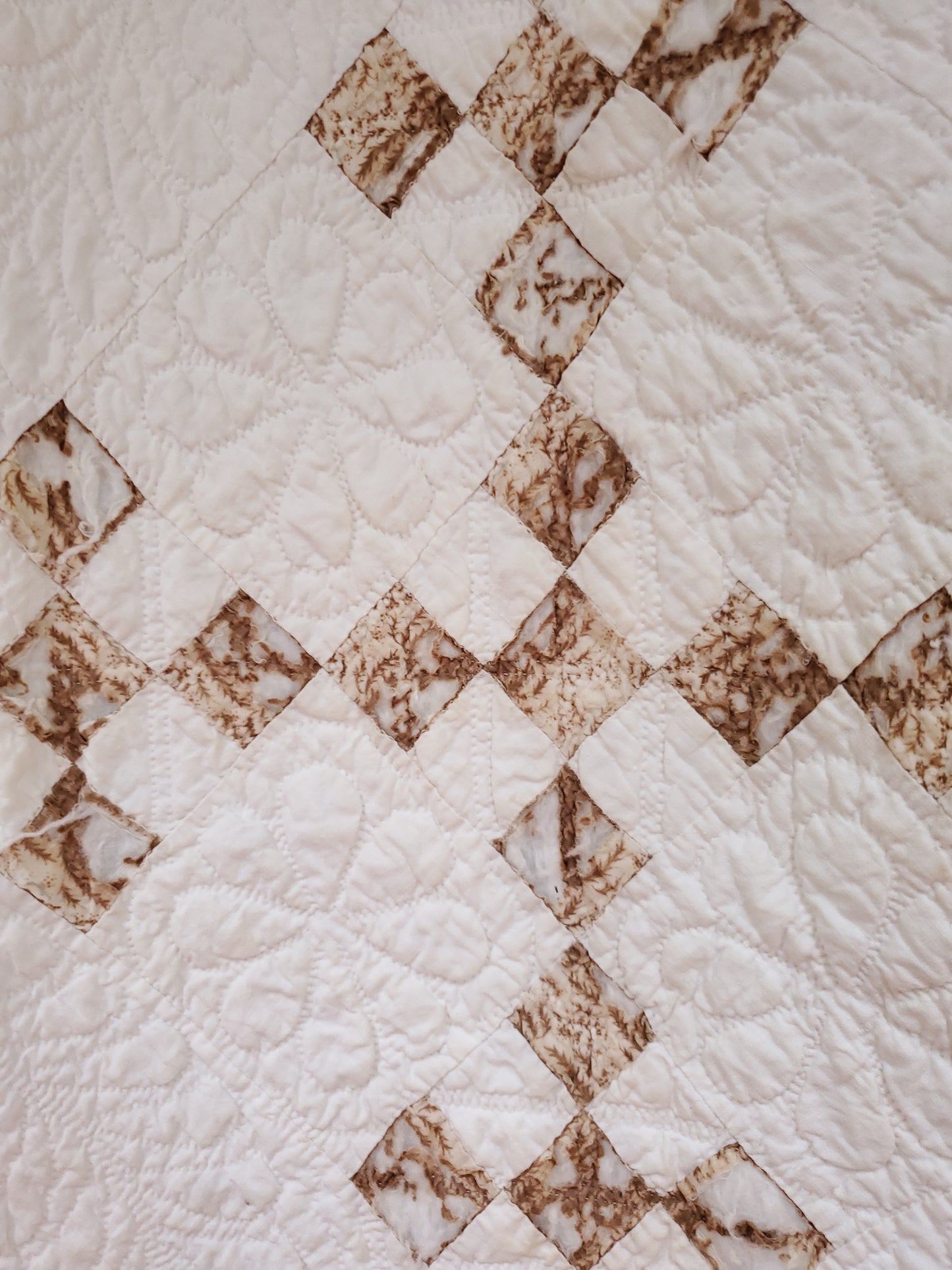 Antique Double 9 Patch Quilt, 19th Cent