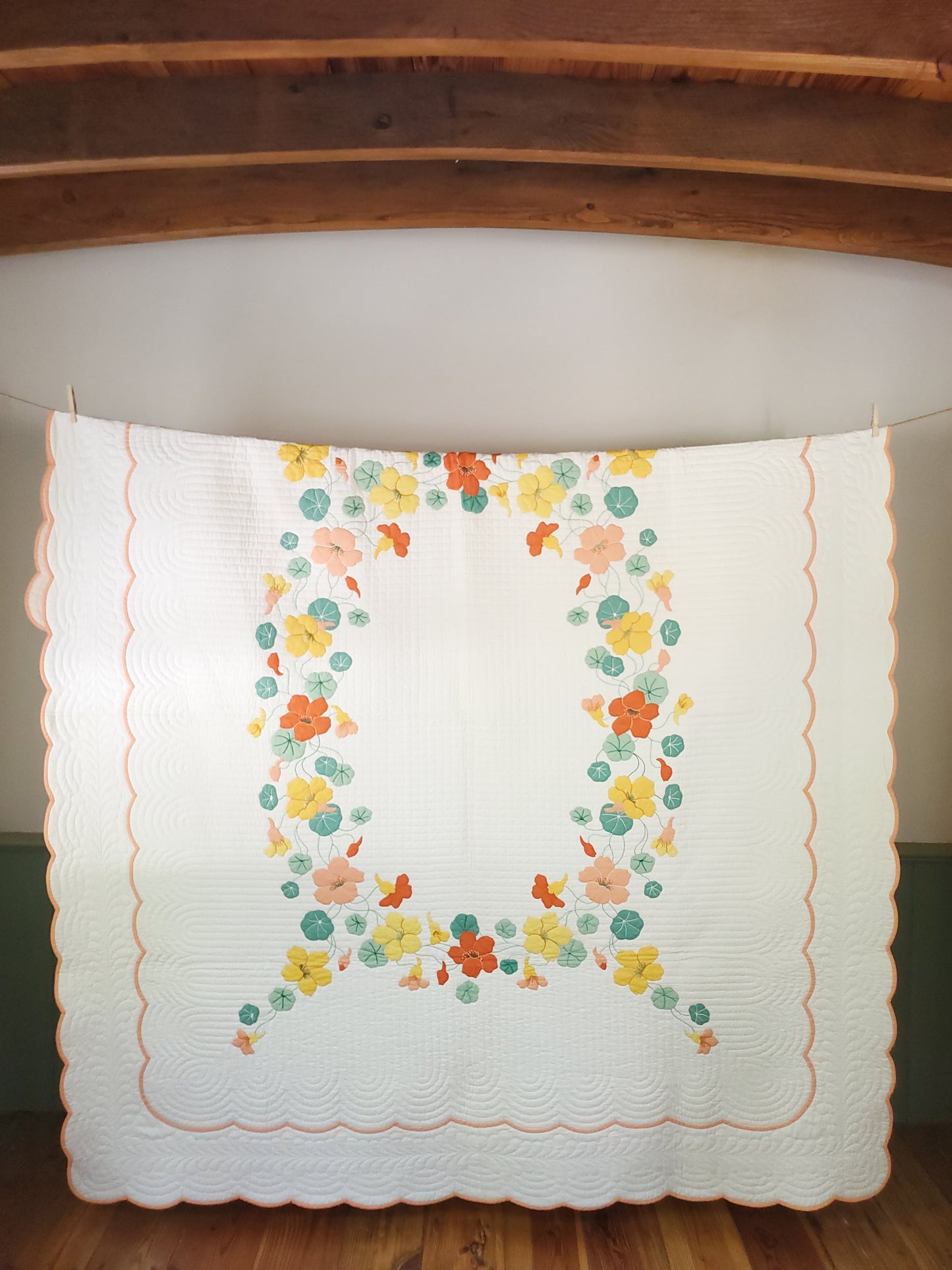 Vintage Nasturtium Quilt