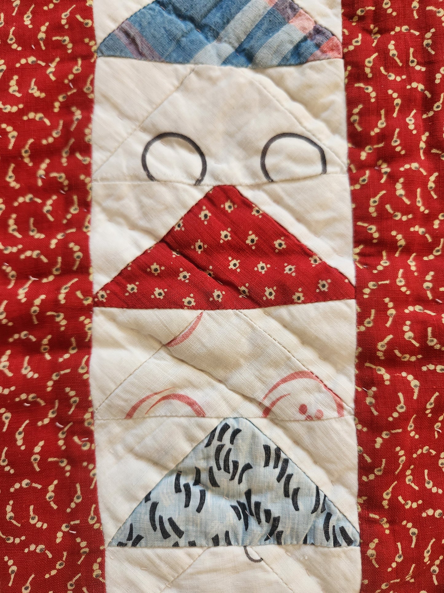 Flying Geese Bars Quilt C1890