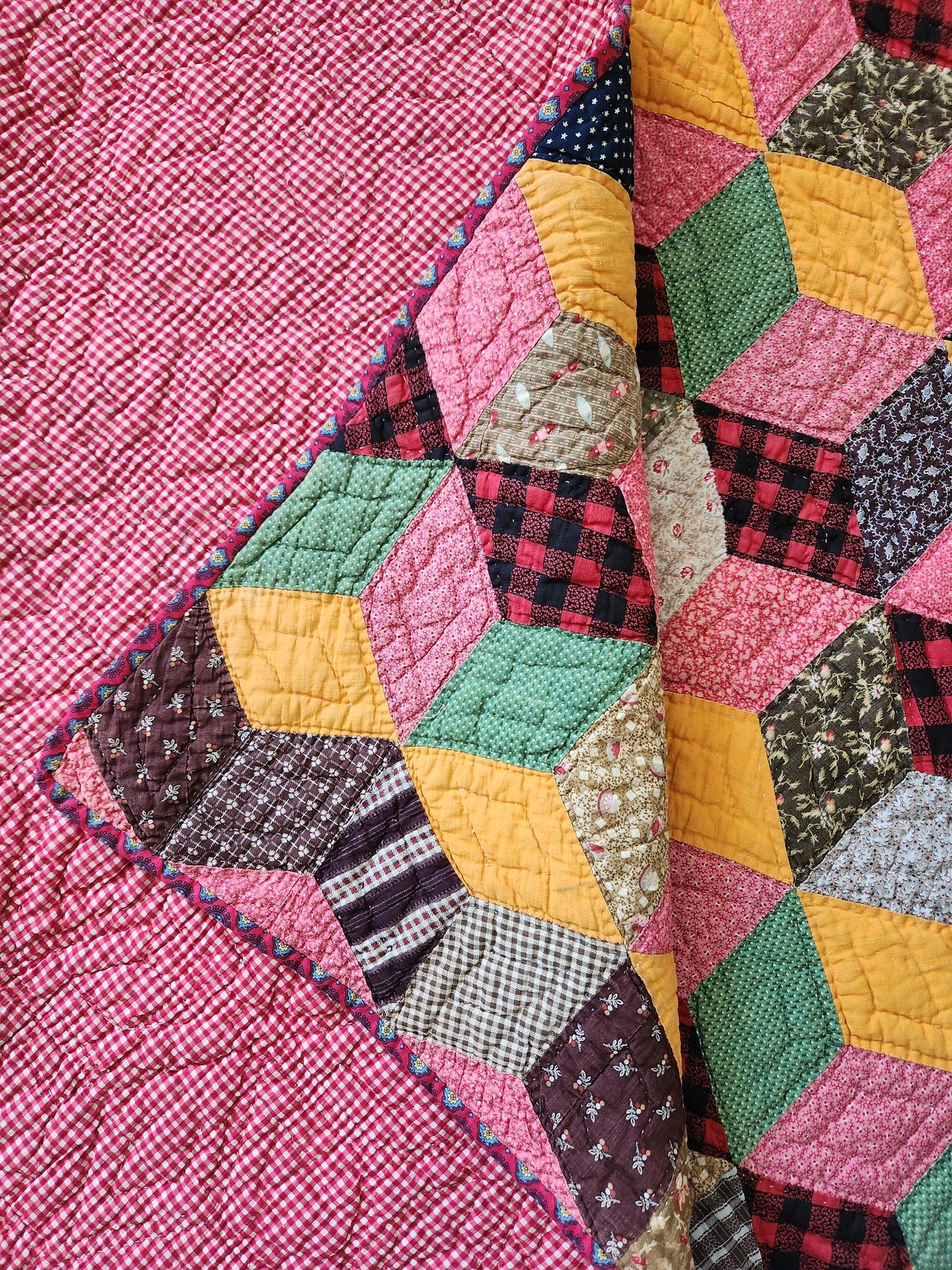 Tumbling Block Quilt