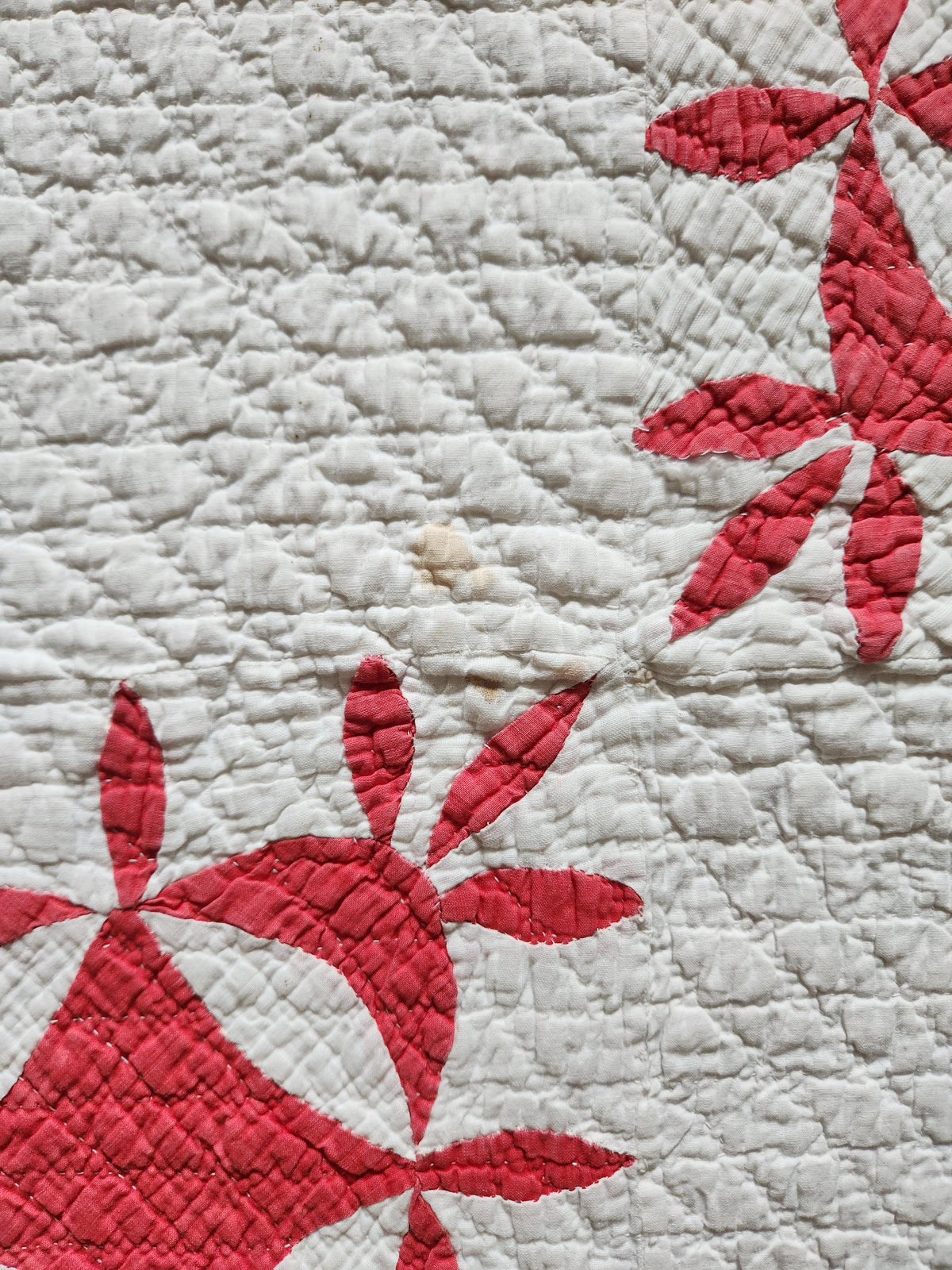 Red & White Patchwork Quilt