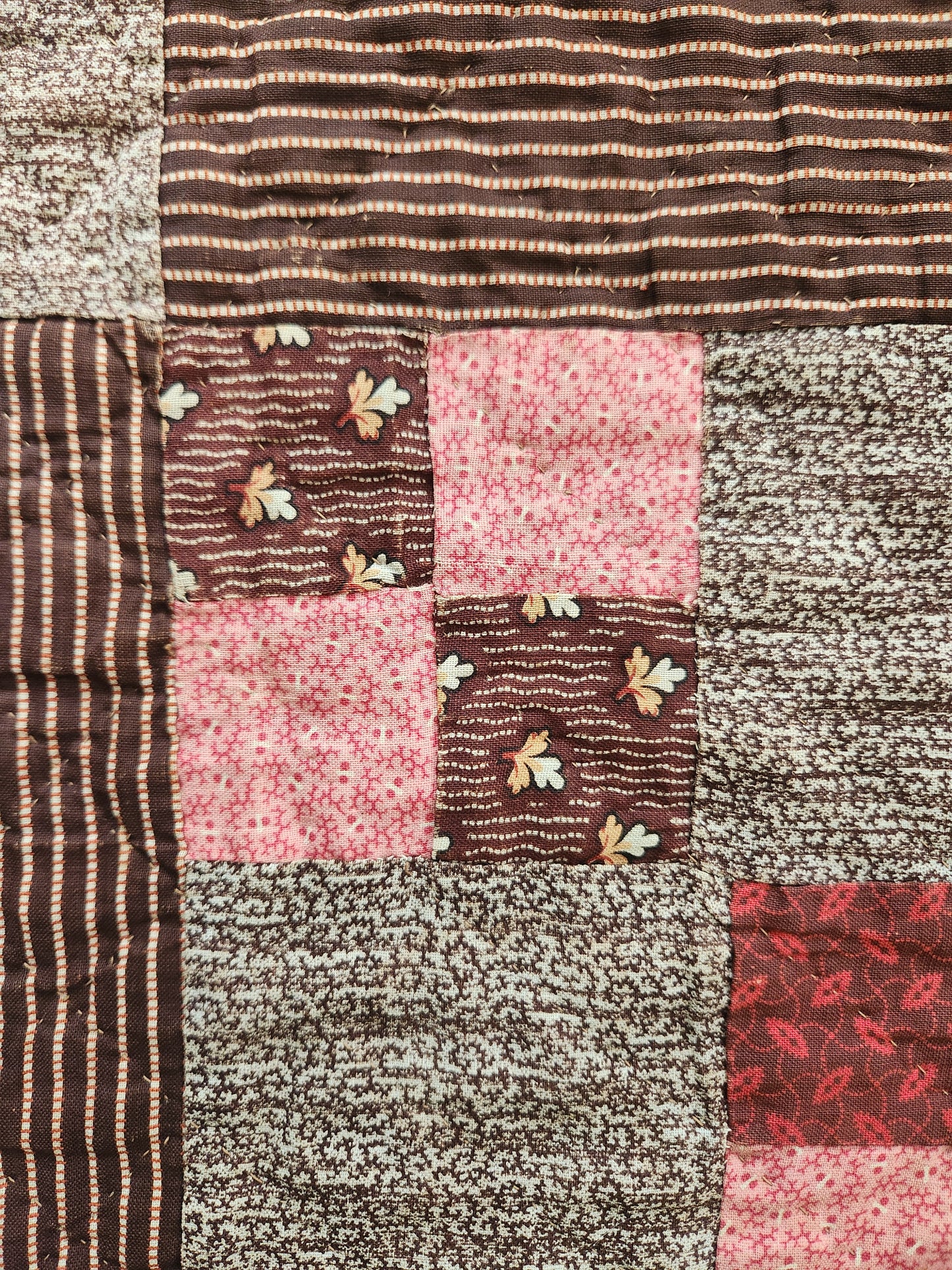 Antique Four Patch Quilt c1880
