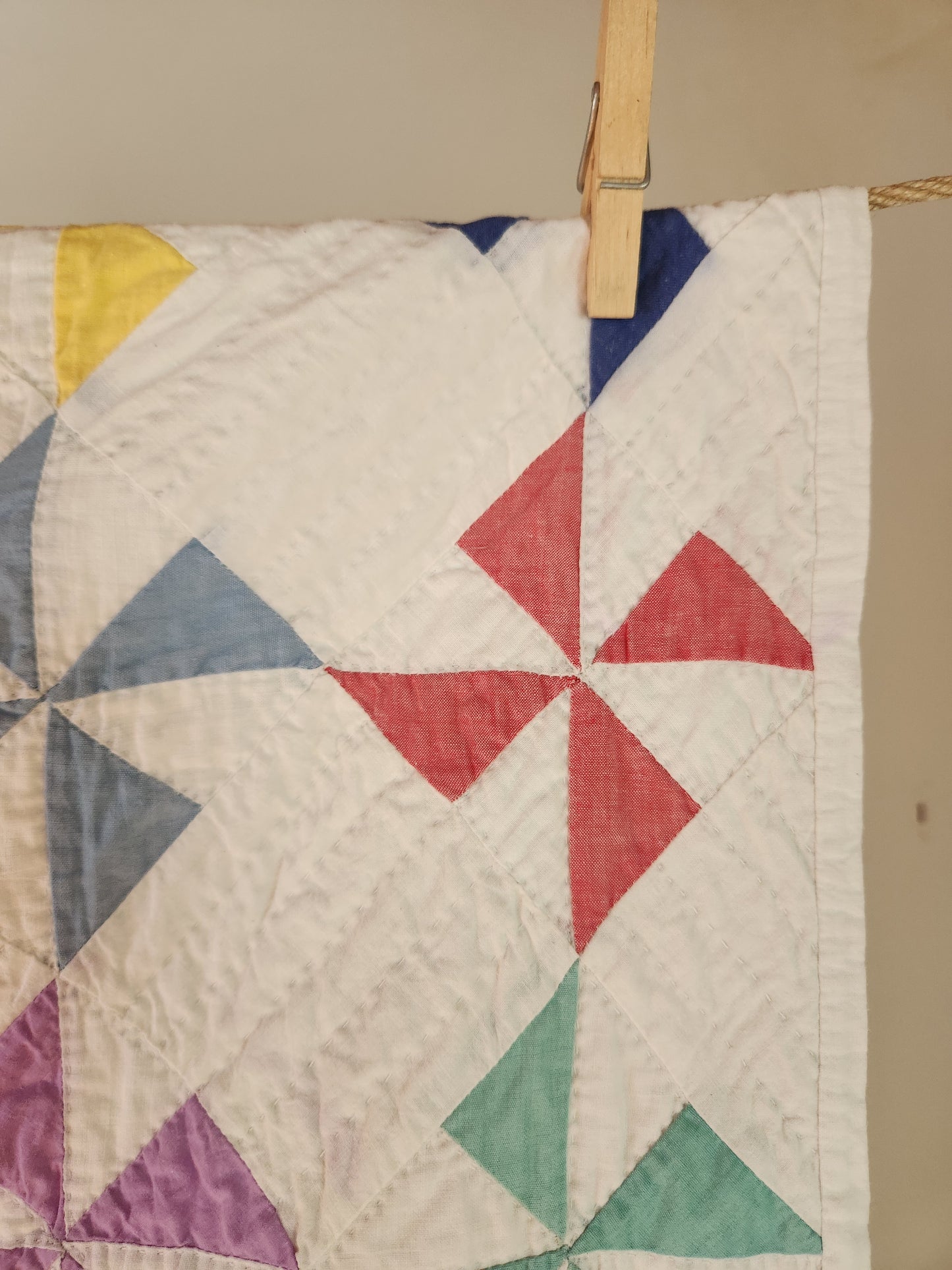 Vintage Pinwheel Crib Quilt