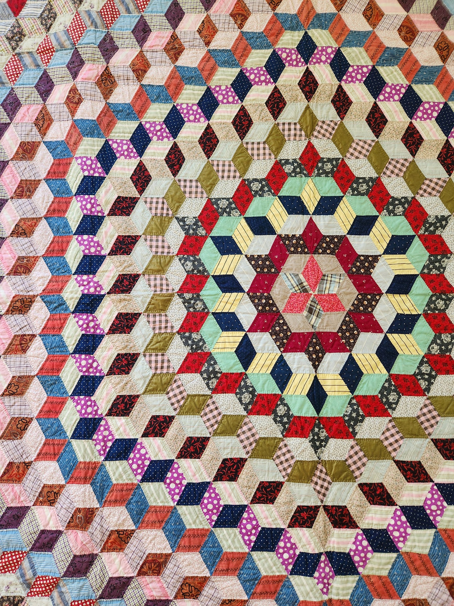 Antique Tumbling Star Quilt