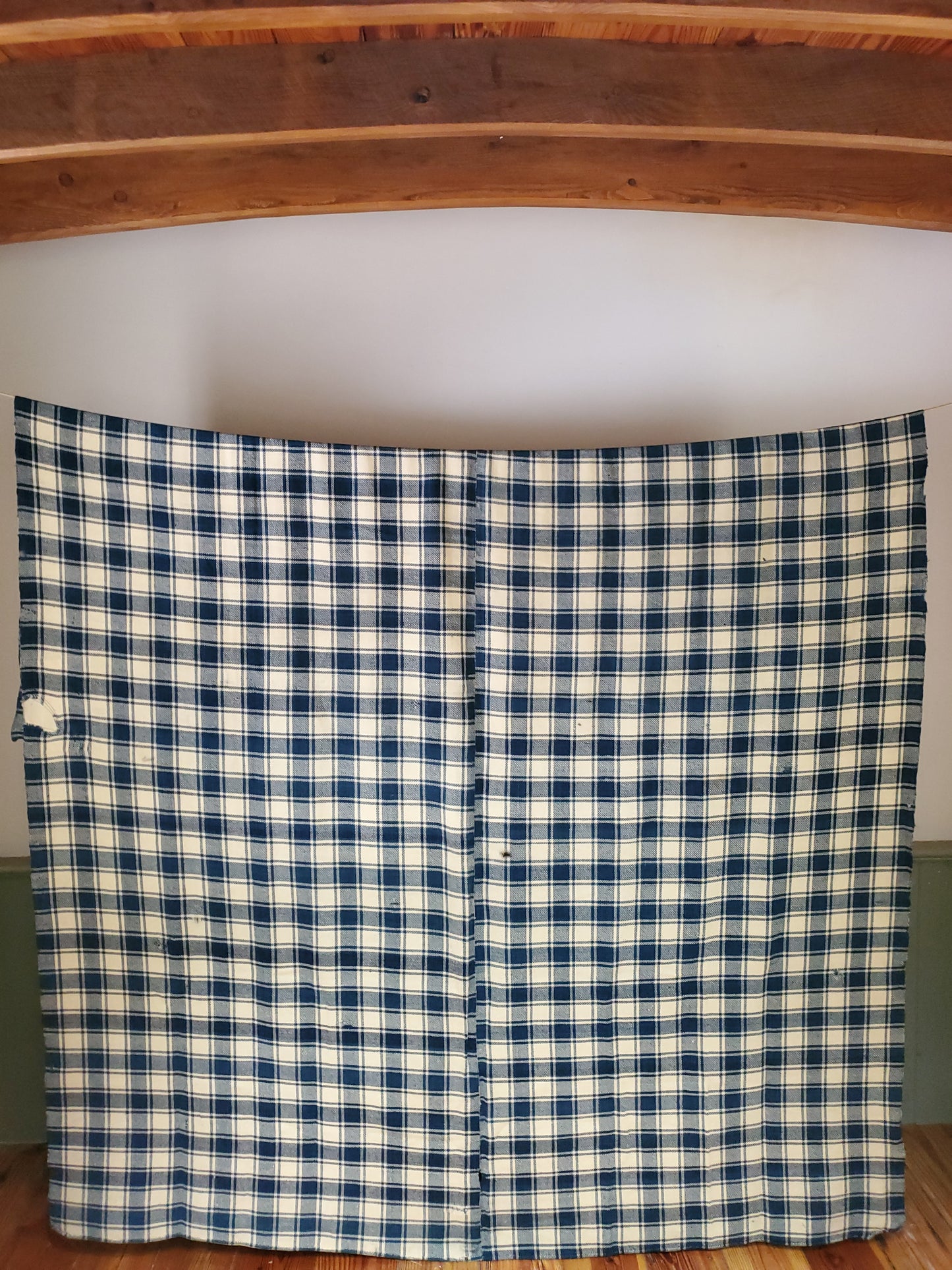 Antique Woven Woolsey Blanket