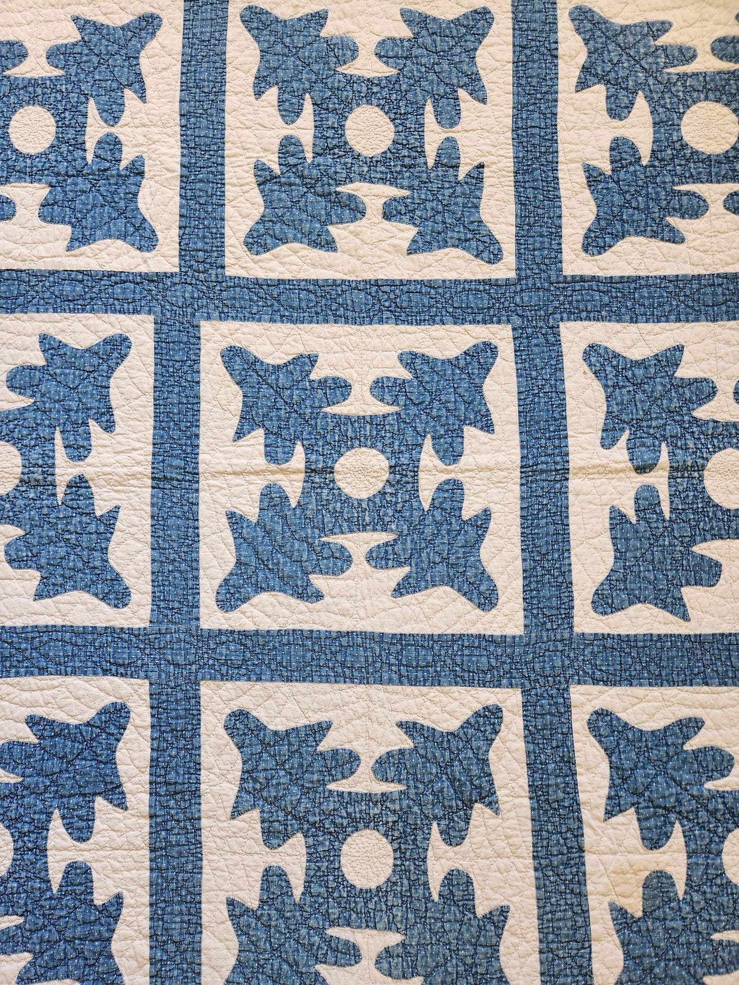 Antique & White Papercut Quilt c1900