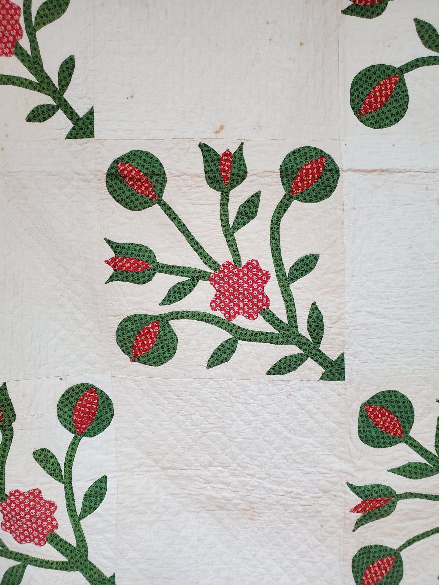 Mid 19th Century Applique Quilt, ca 1850