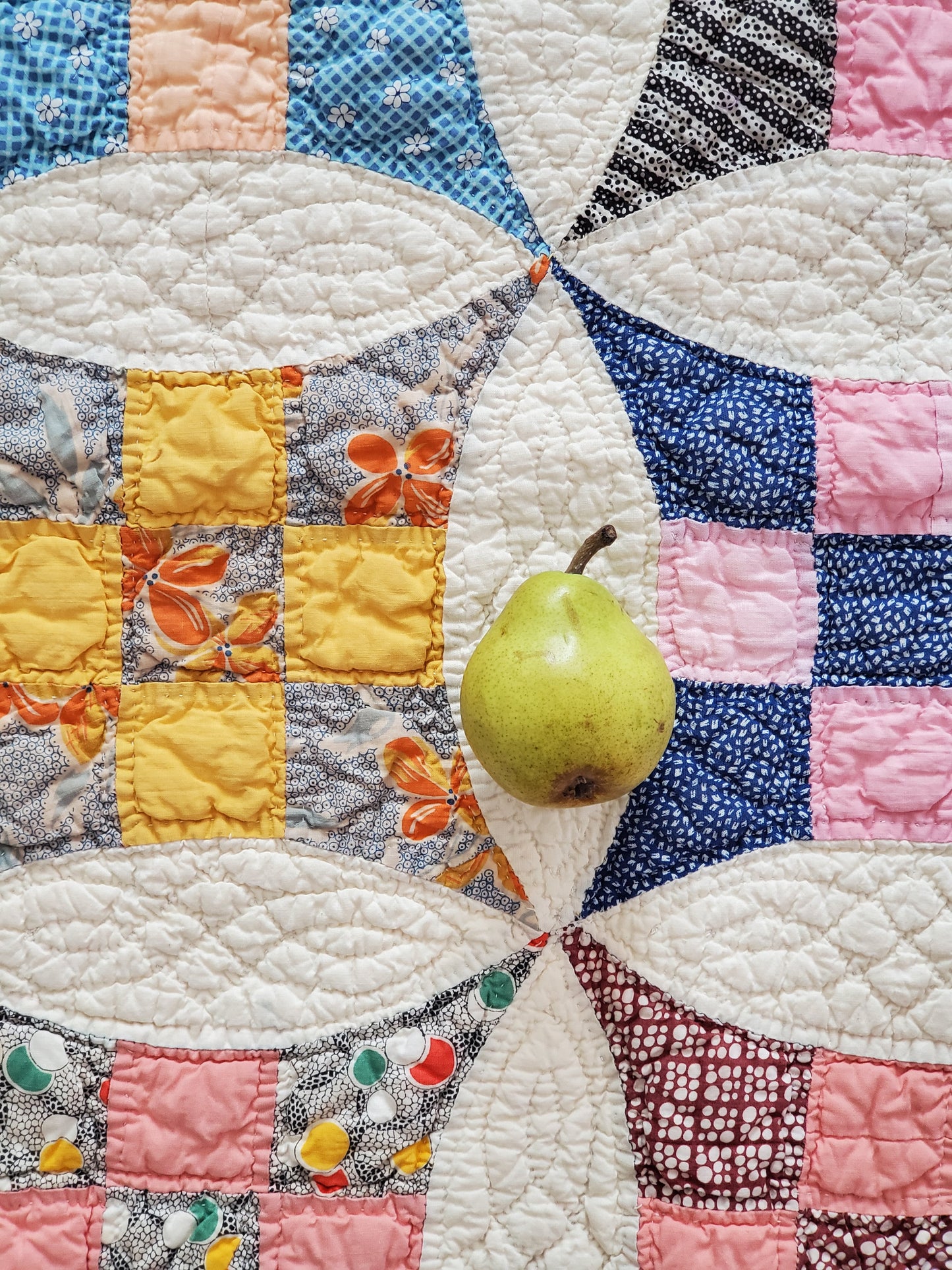 Improved 9 Patch Vintage Quilt, ca 1930