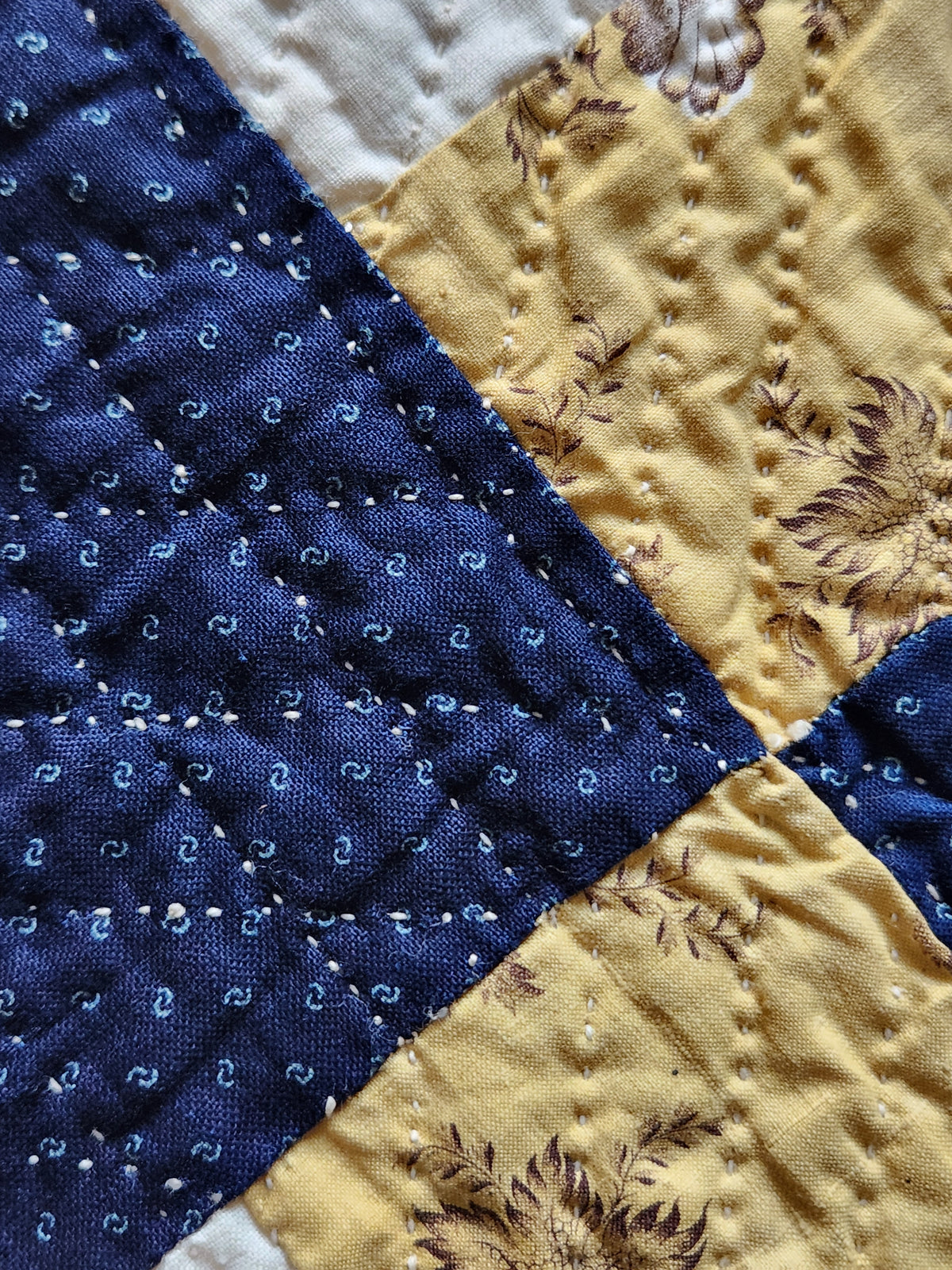 Antique 19th Century Nine Patch Quilt