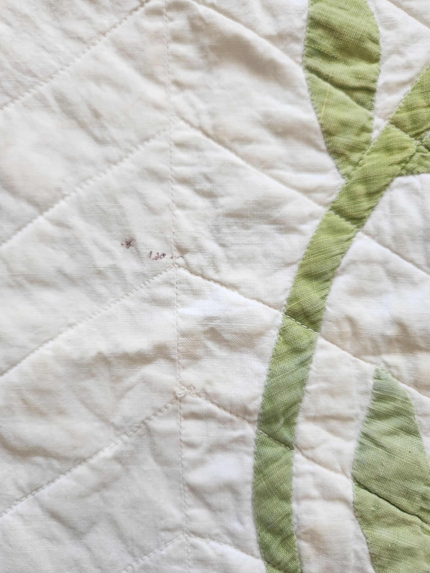 Antique Trailing Rose Crib Quilt