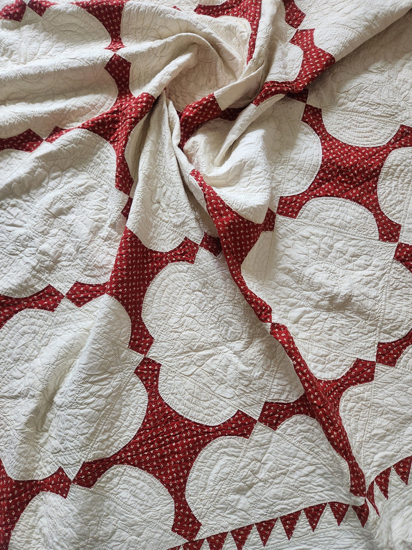 19th Century Red and White Quilt