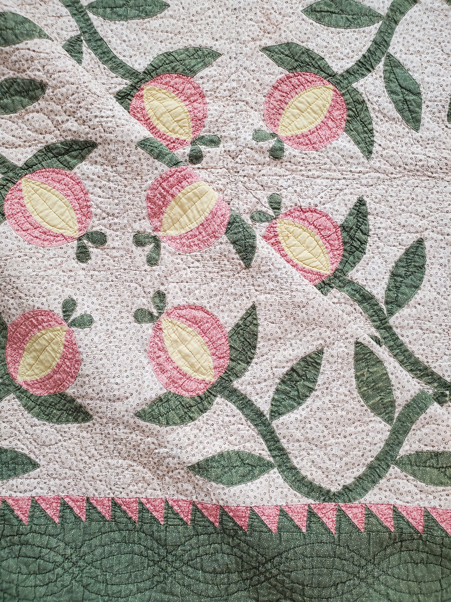 Love Apple Antique Quilt