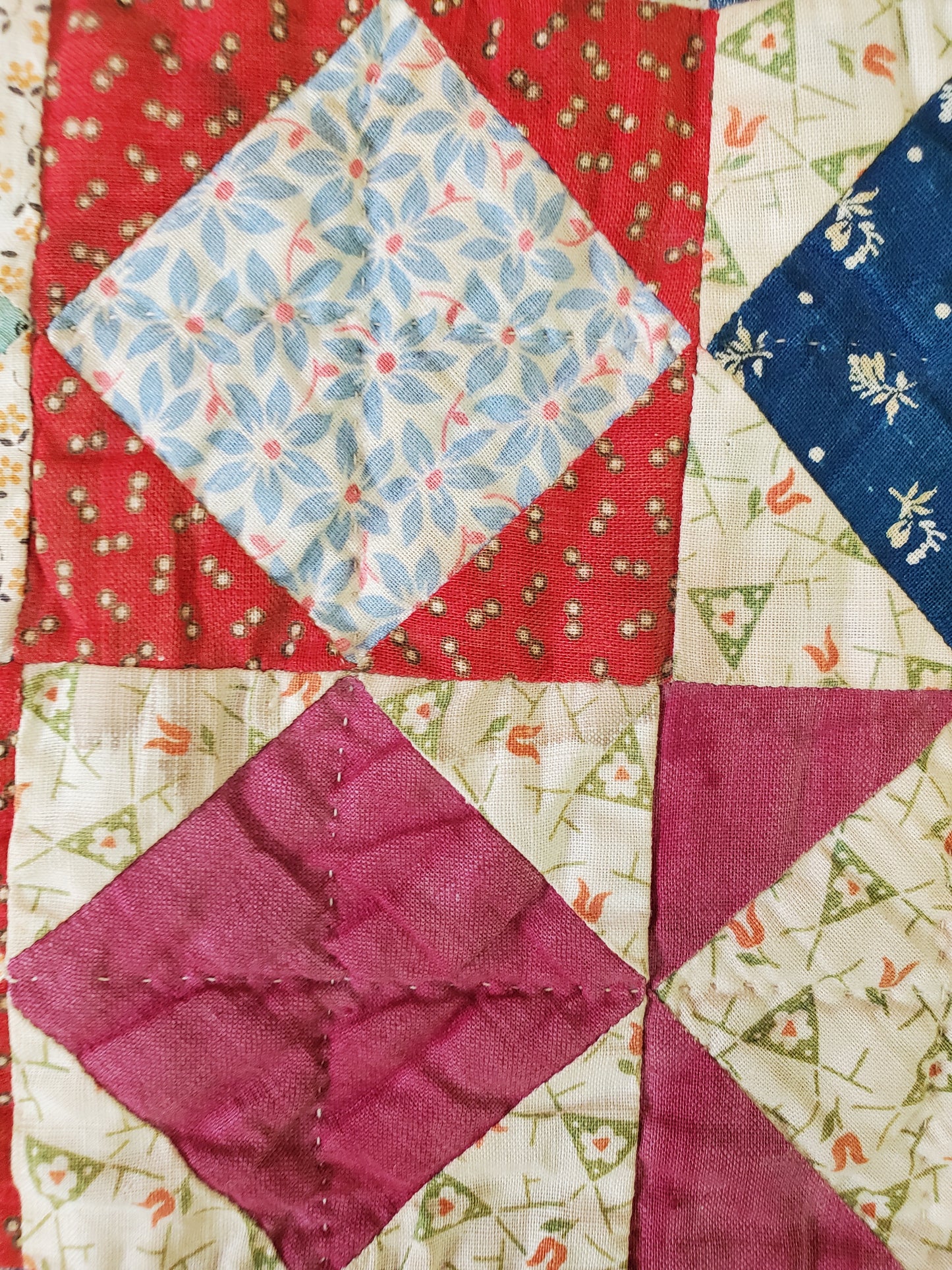 Square in a Square Vintage Quilt, ca 1930