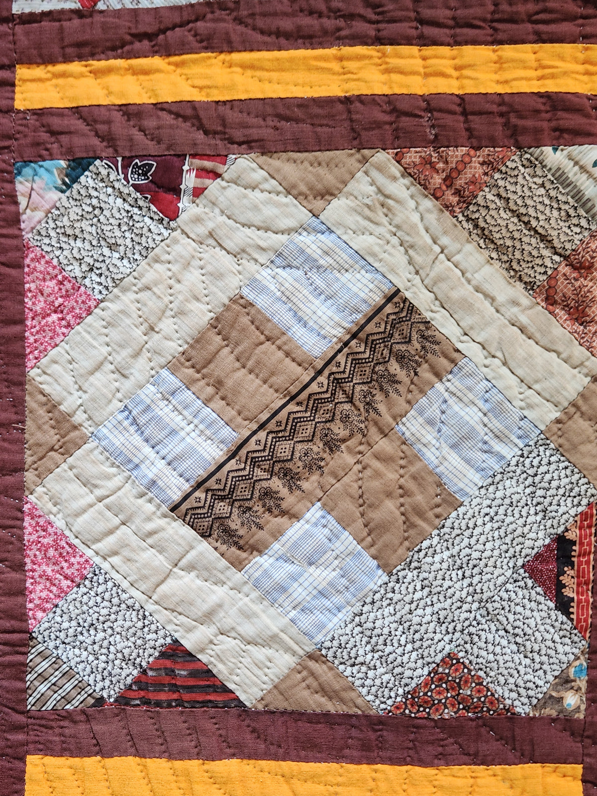 Antique Album Block Quilt c1870