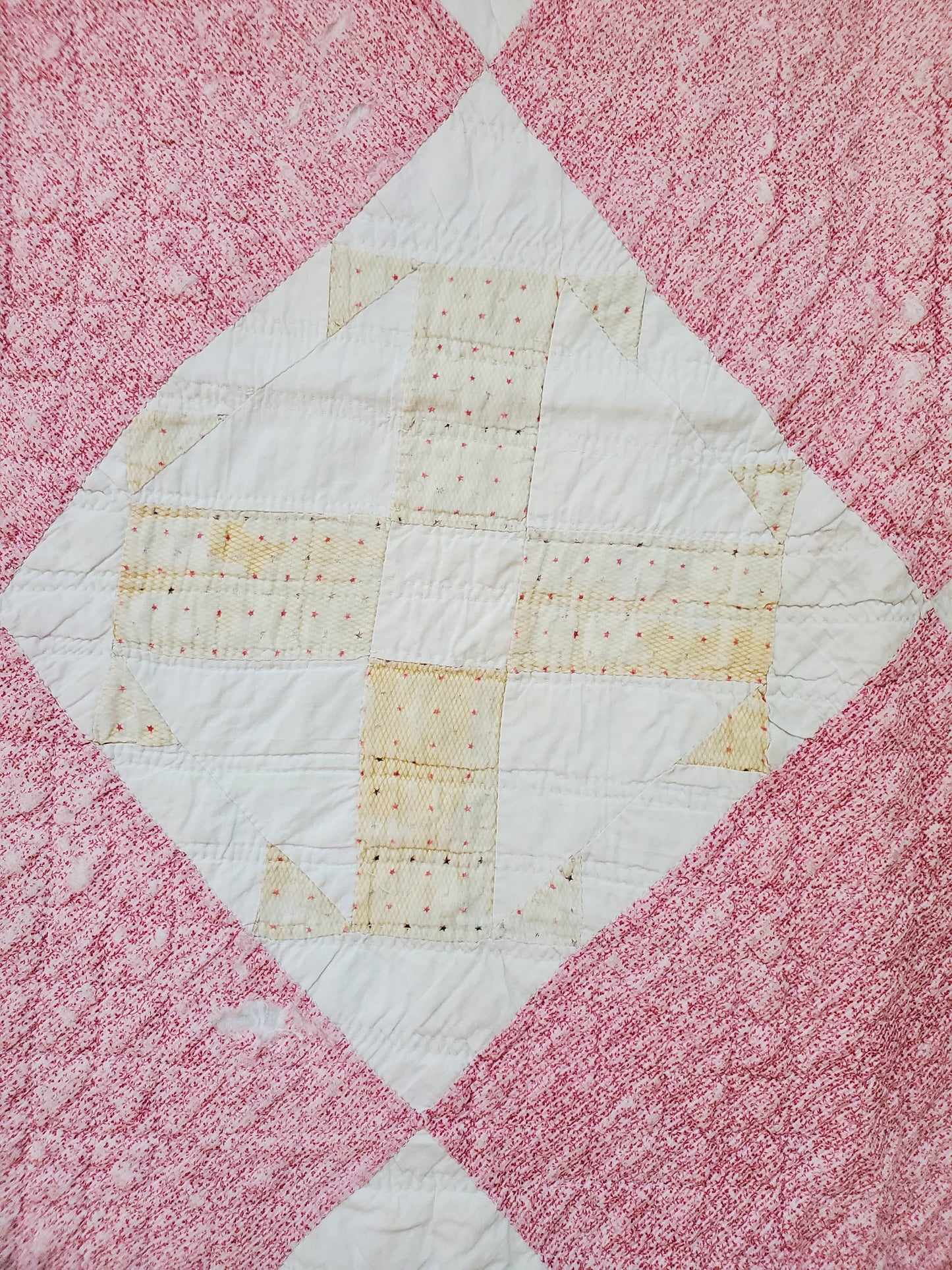 Capital T Antique Quilt, ca 1875