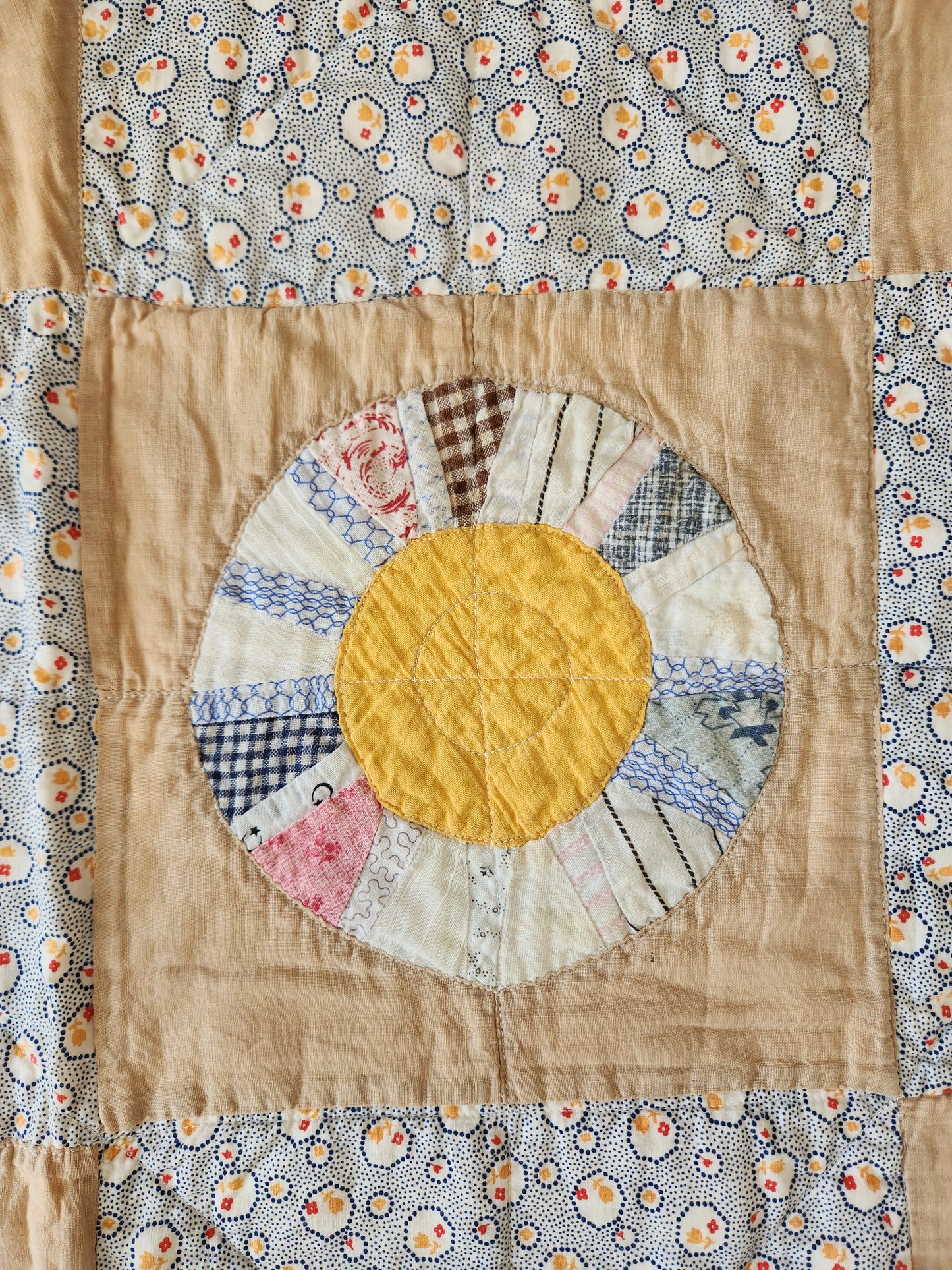 Vintage Wagon Wheel Quilt