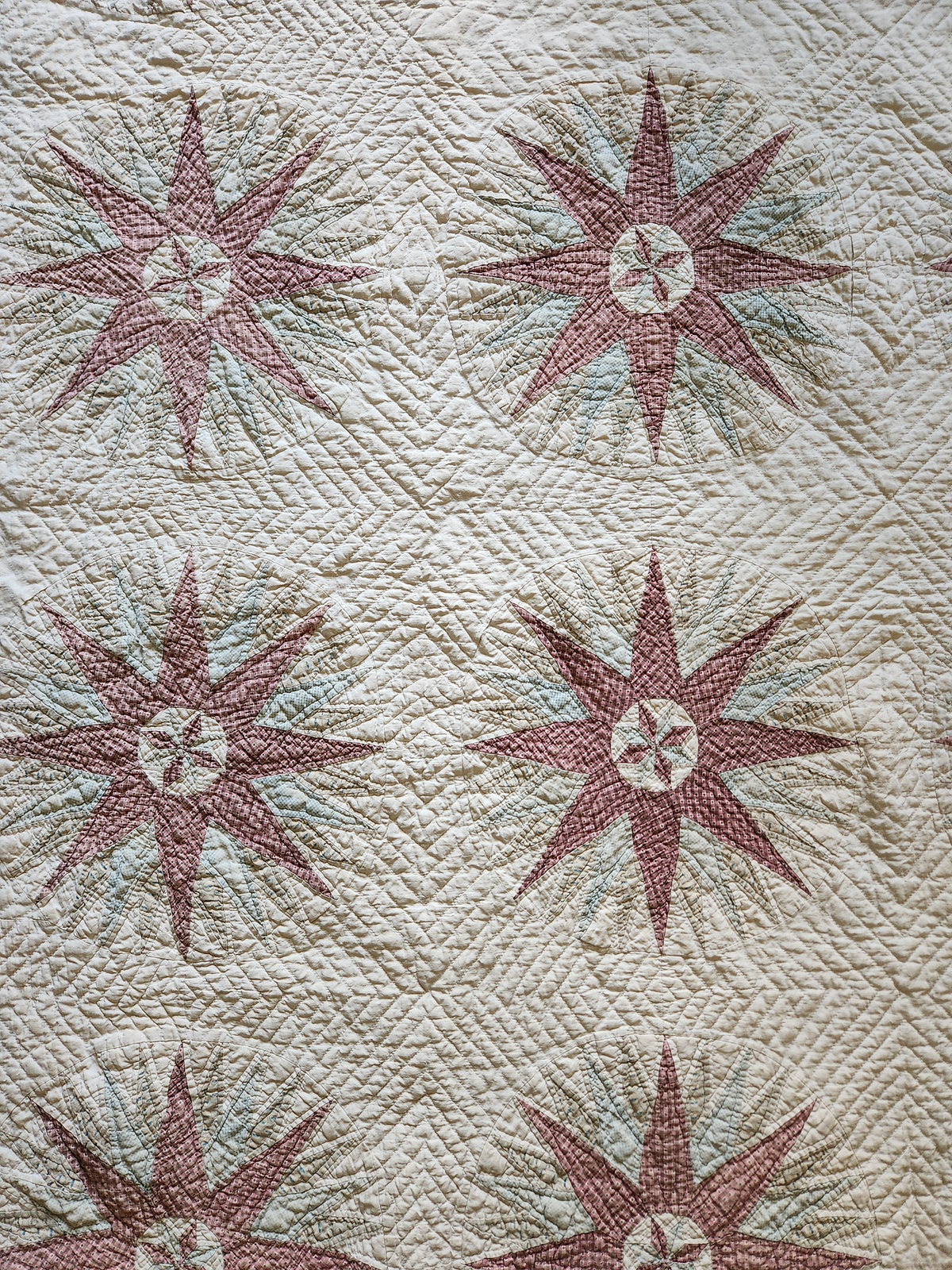 Antique 19th Century Compass Quilt