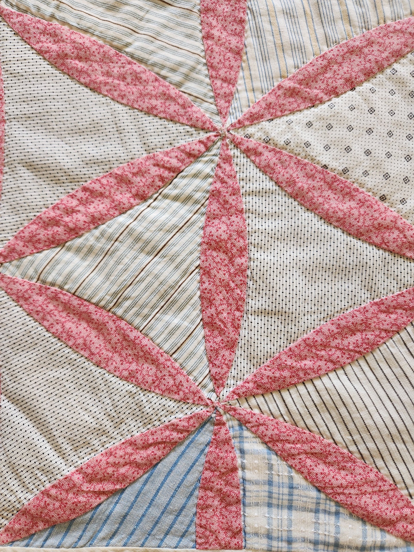 Hand Pieced Antique Quilt c1890