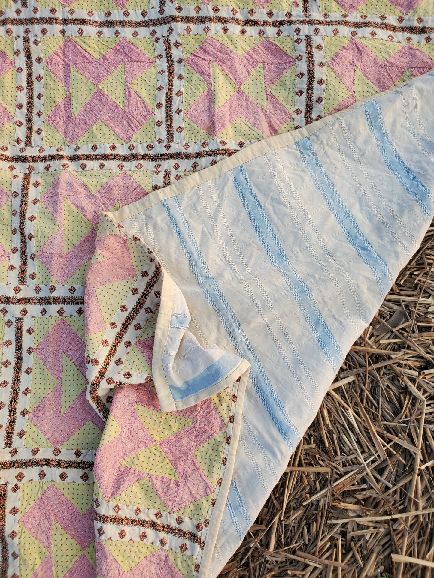 Double Pink Antique Quilt