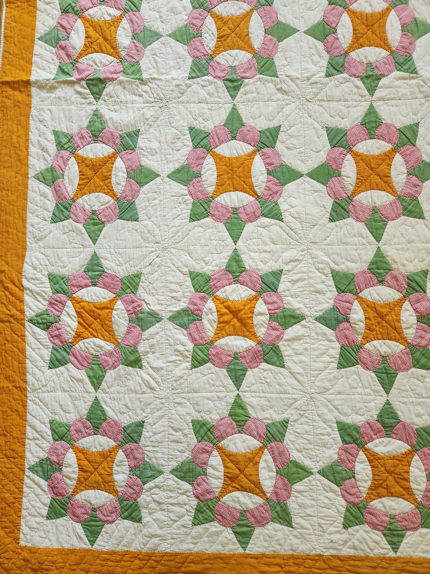 Antique 19th Century Crown Quilt