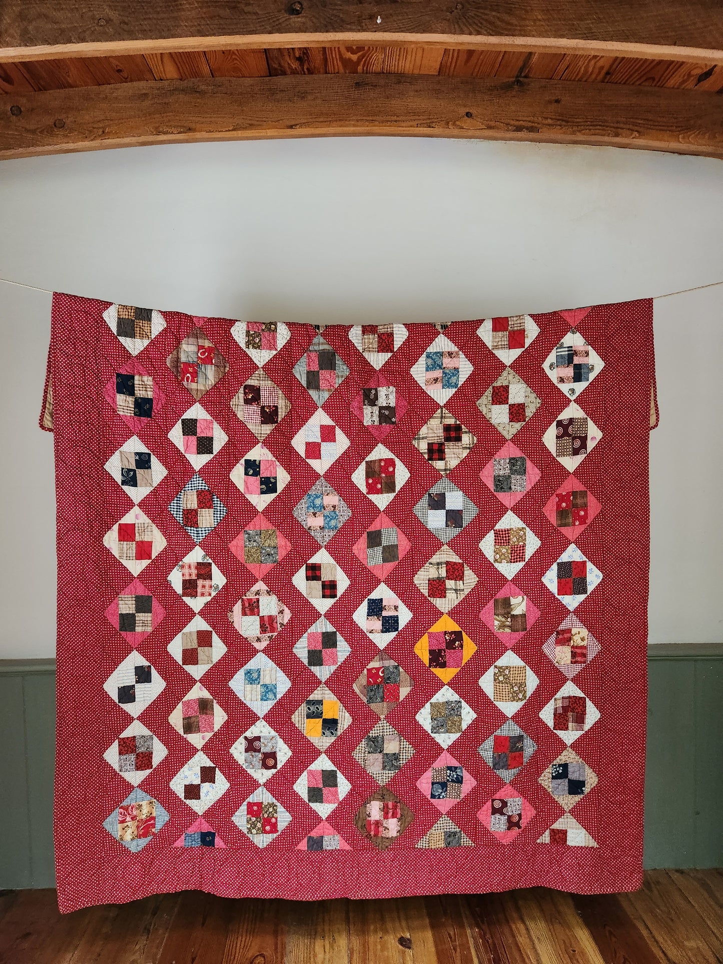 Stunning Patchwork Quilt c1890
