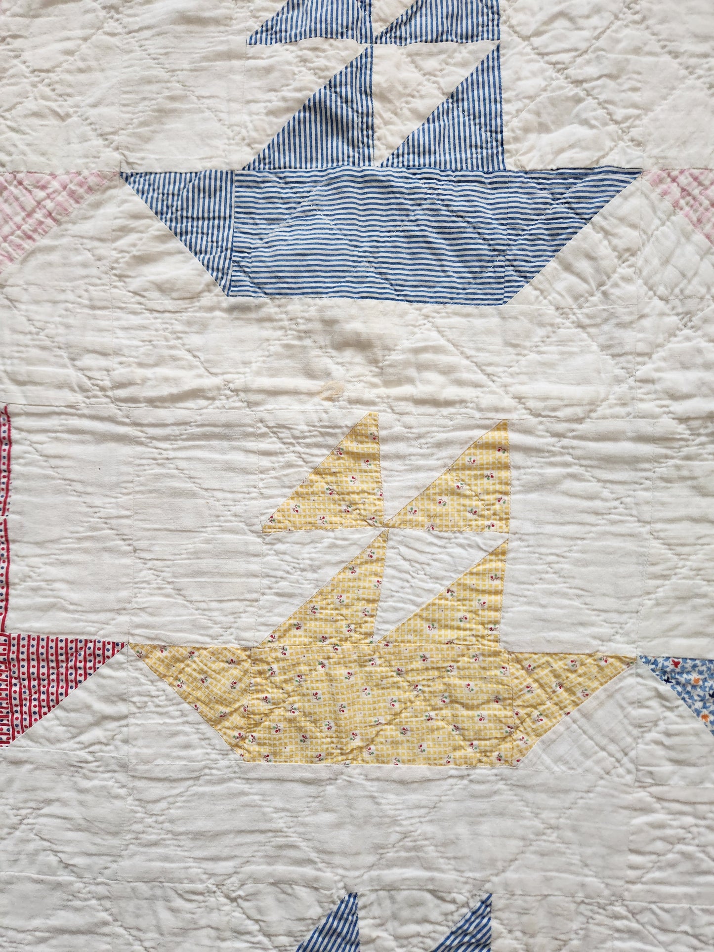 Vintage Sailboat Quilt c1940