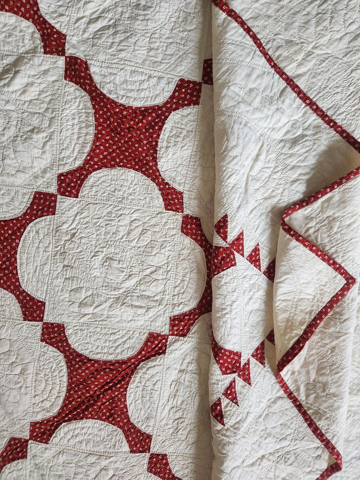 19th Century Red and White Quilt