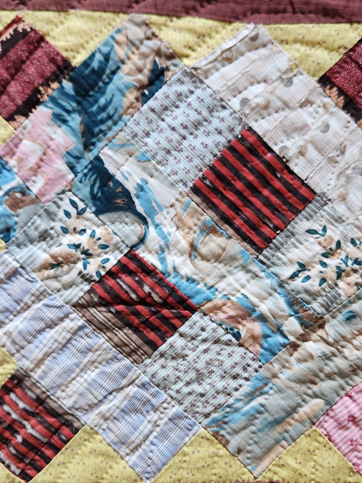Antique Album Block Quilt c1870