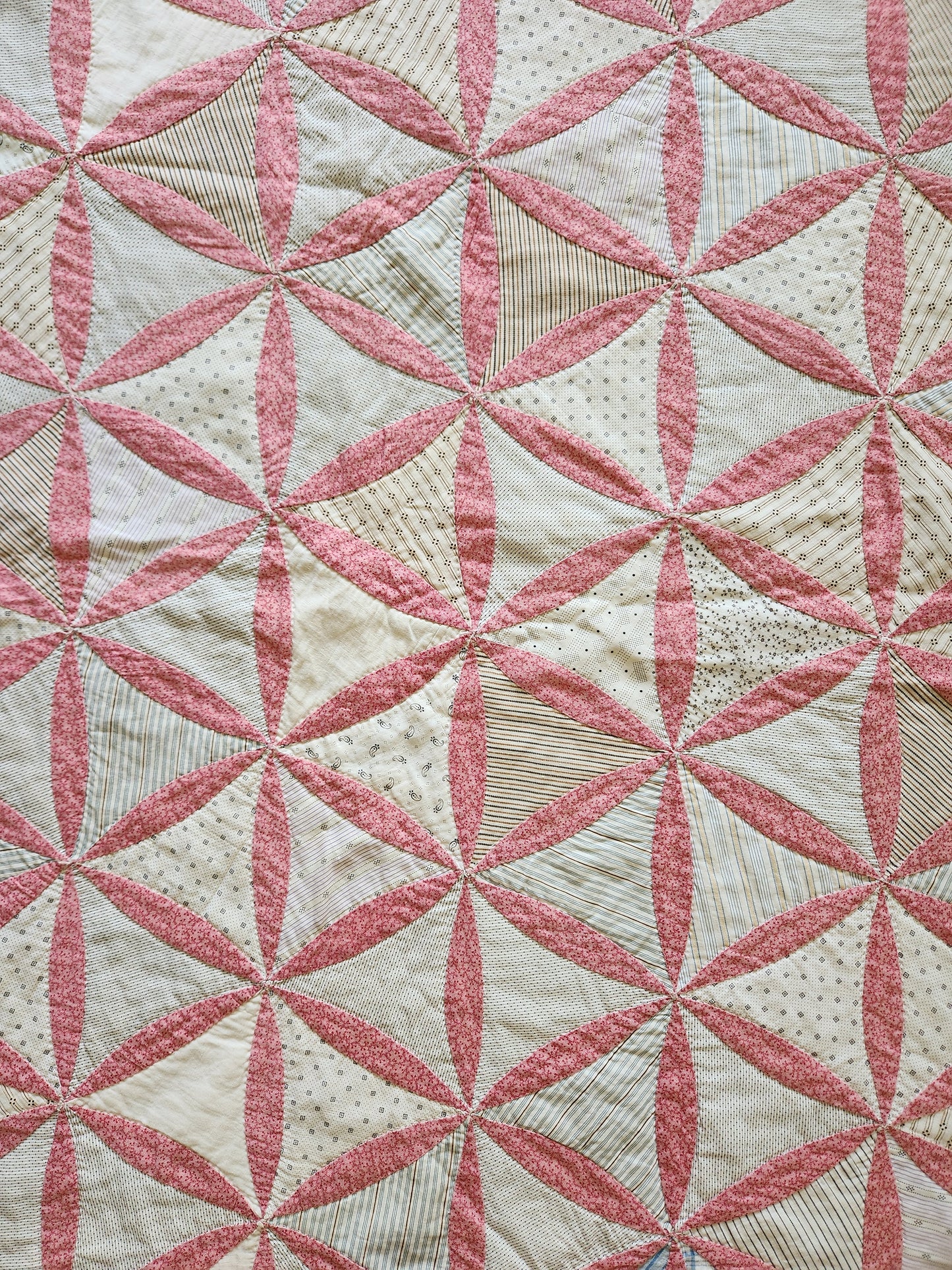 Hand Pieced Antique Quilt c1890