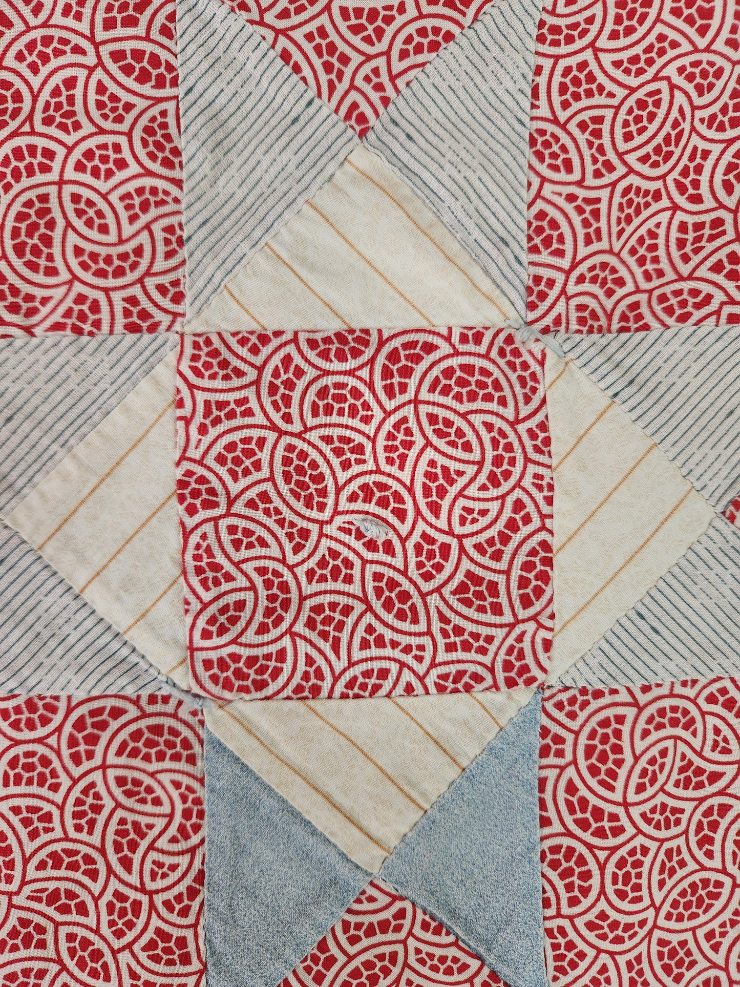 Hand Tied Star Quilt c1920