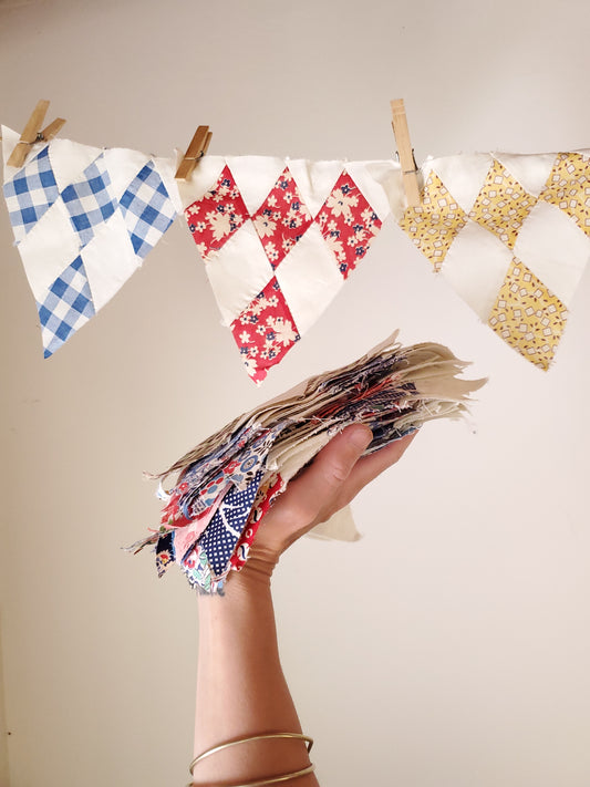 *Set of 54* Bunting Quilt Blocks, ca 1930