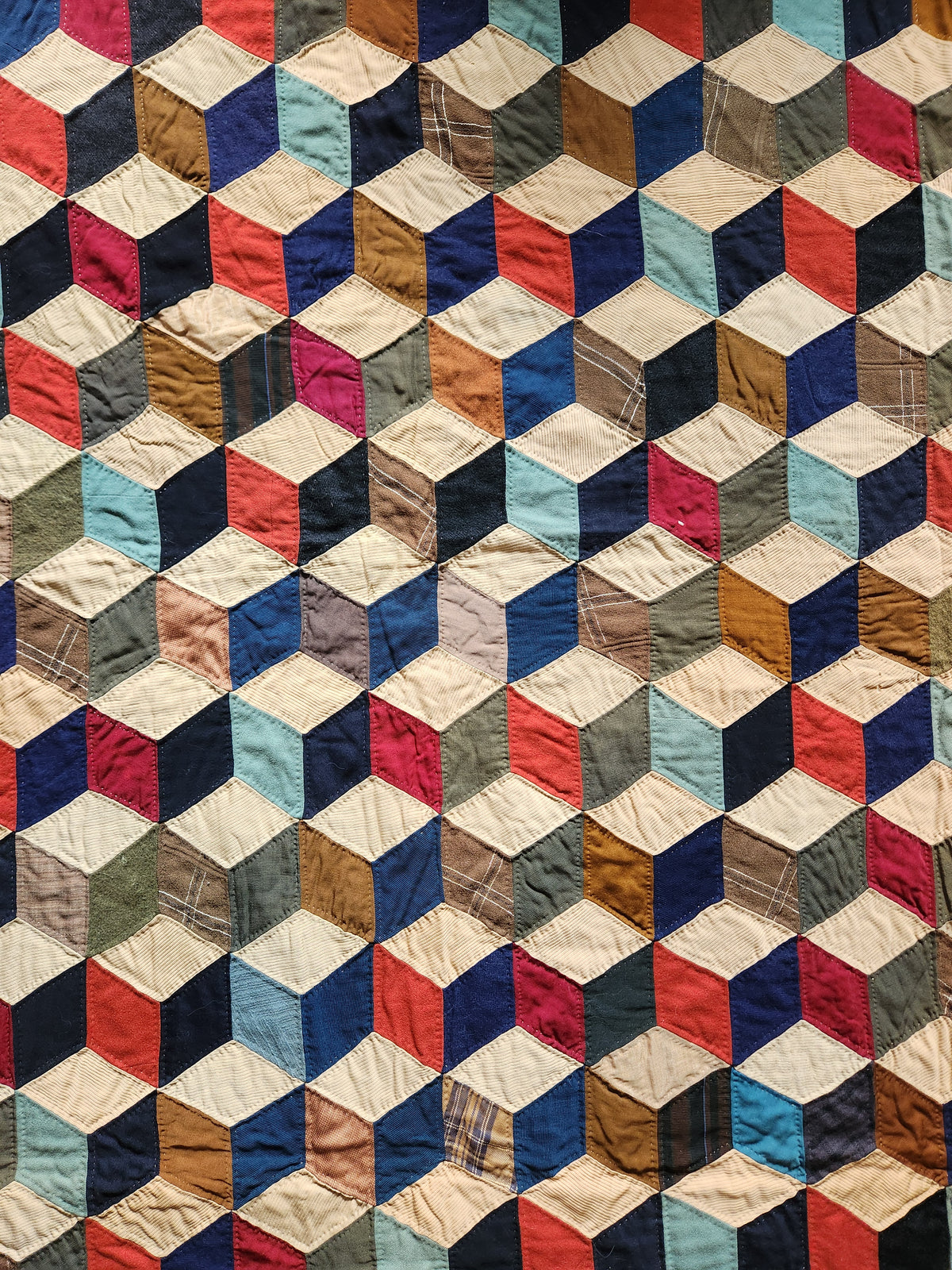 Tumbling Block Quilt