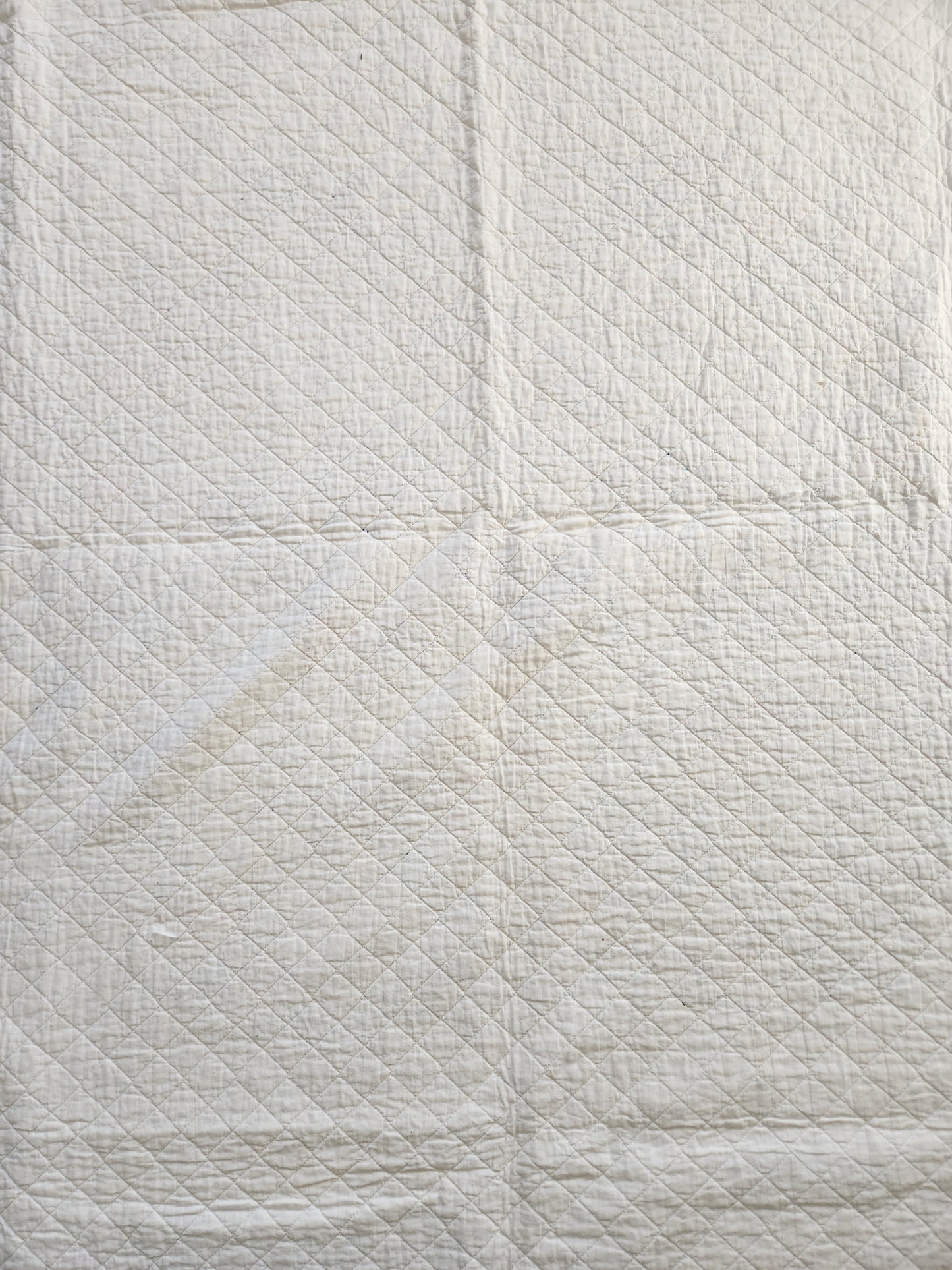 Vintage Pansy Embroidered Quilt c1940