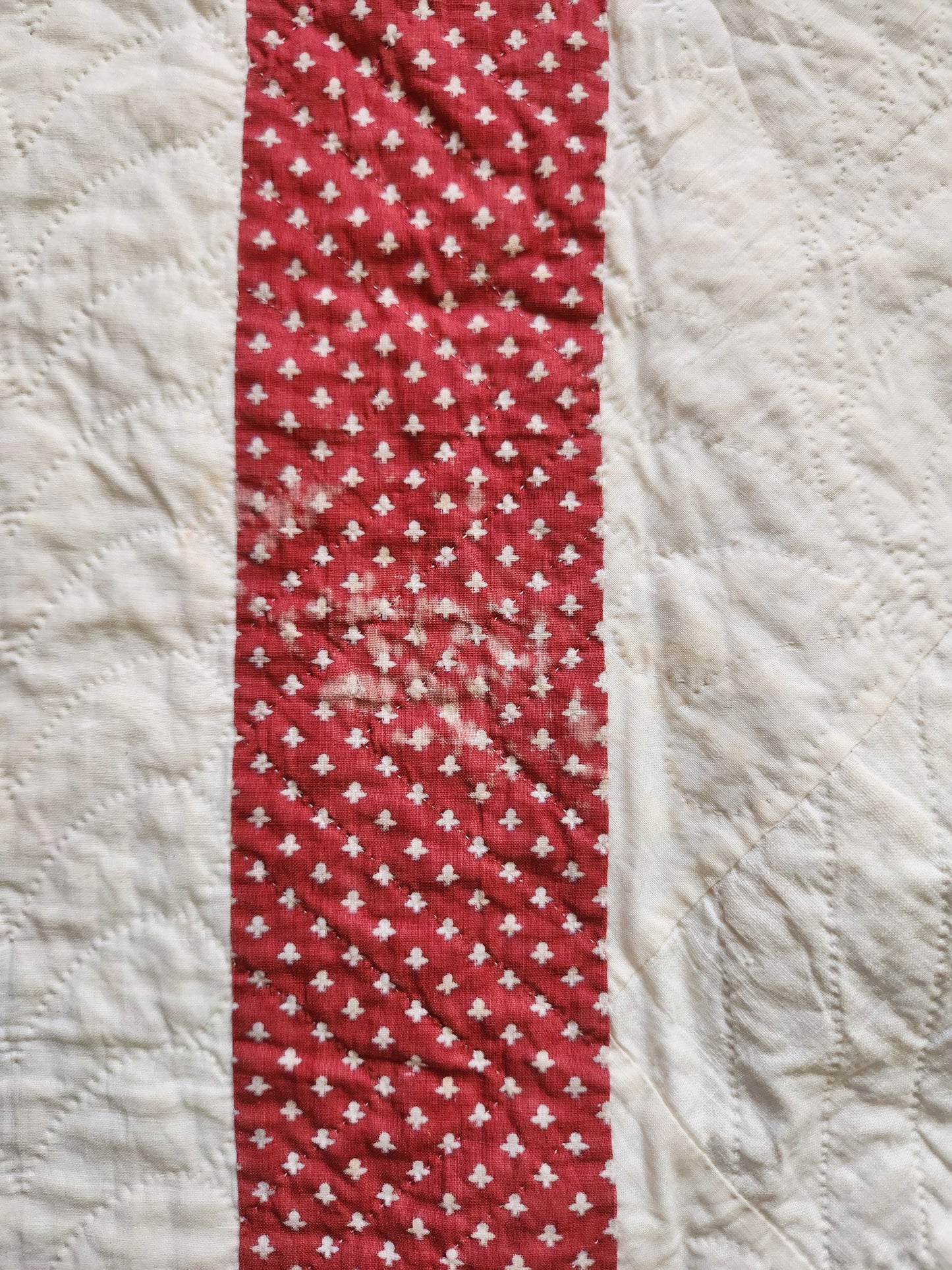 Antique Hex Star Quilt c1860