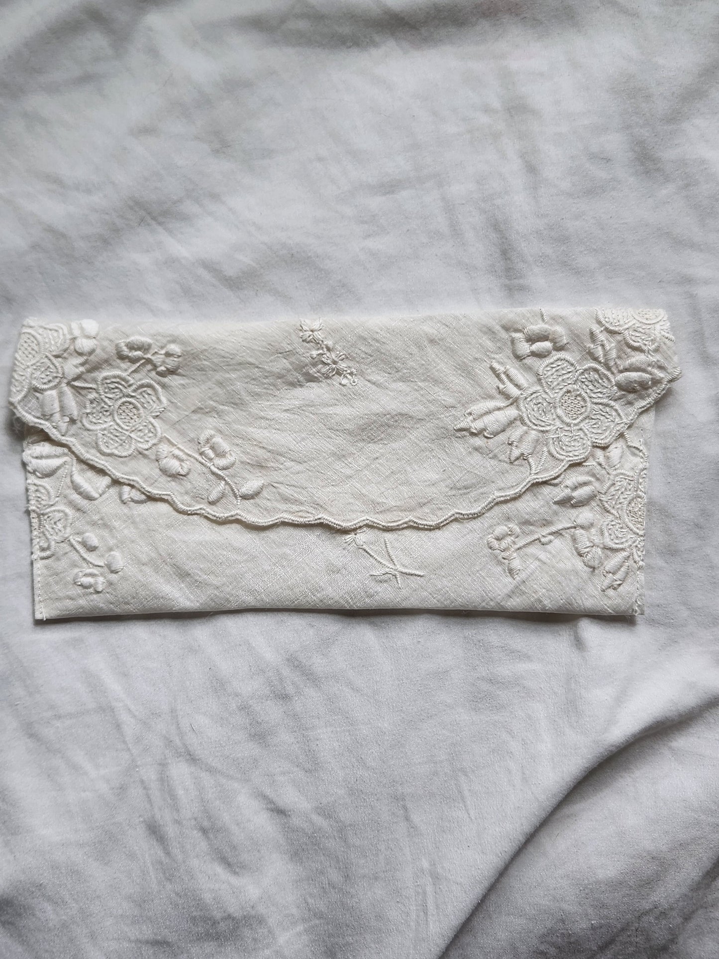Small Hand Embroidered Travel Pouch