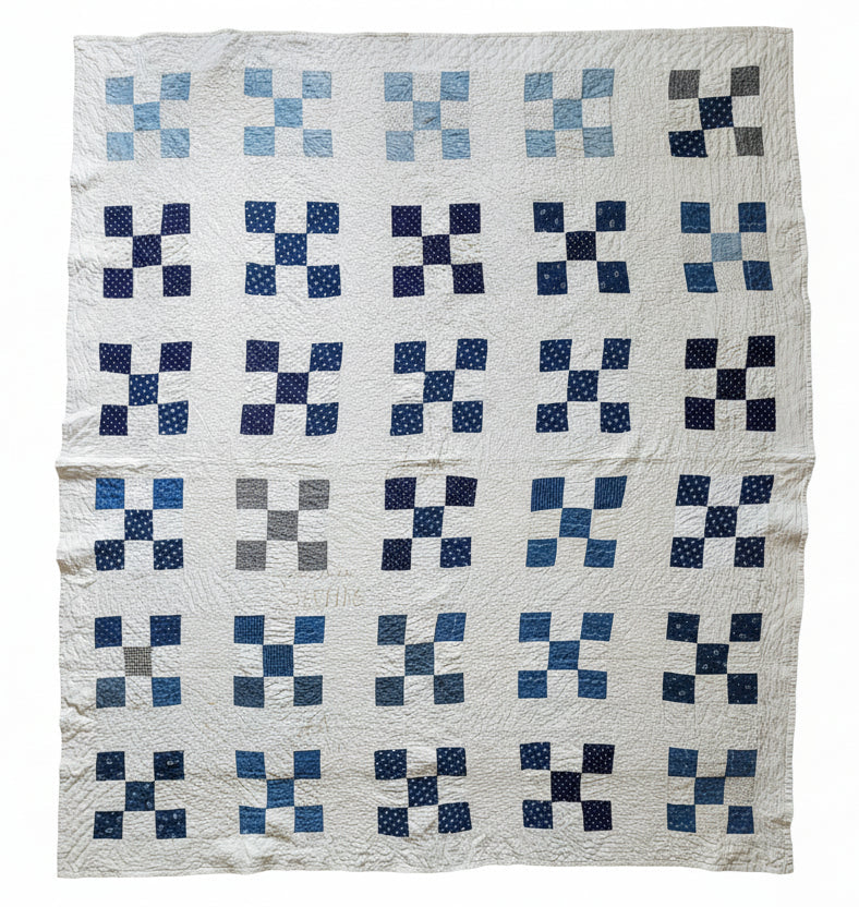 Sea Island Nine Patch c1900