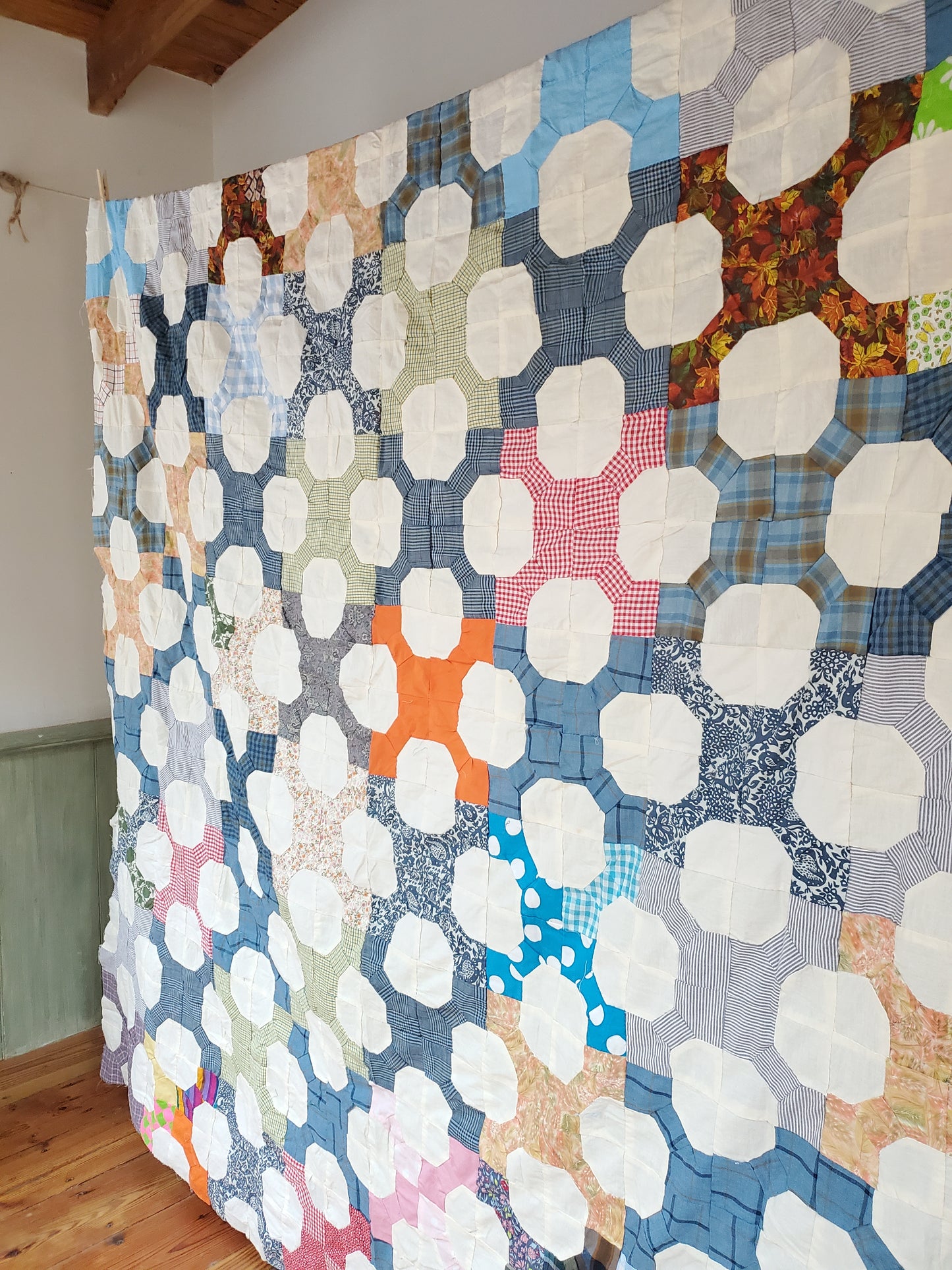 Vintage Snowball Quilt Top