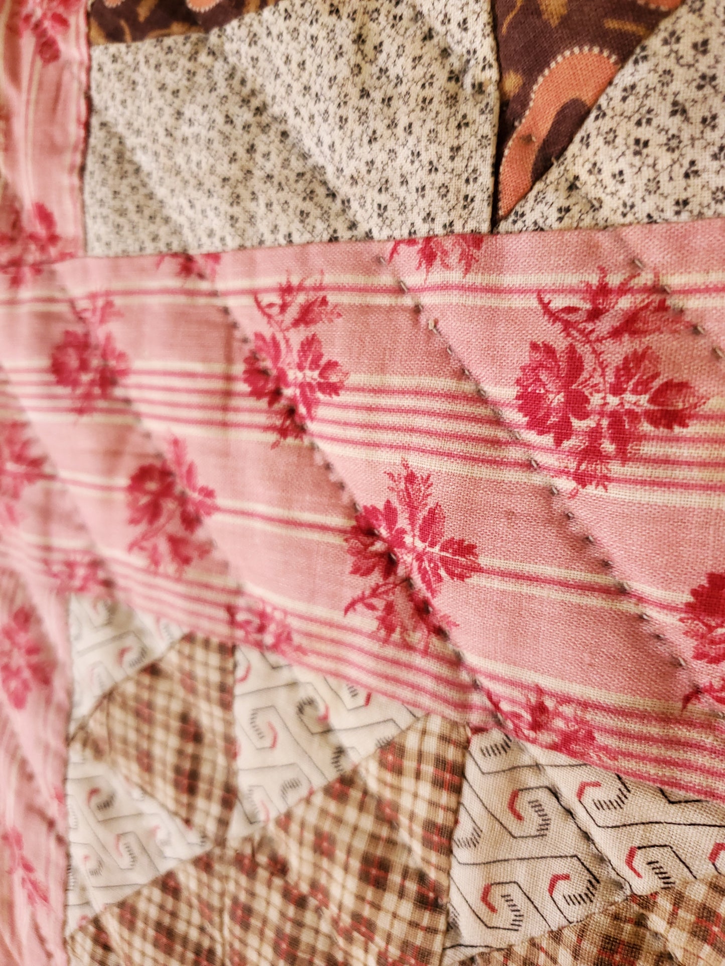 Antique Cake Stand Quilt, 19th Cent