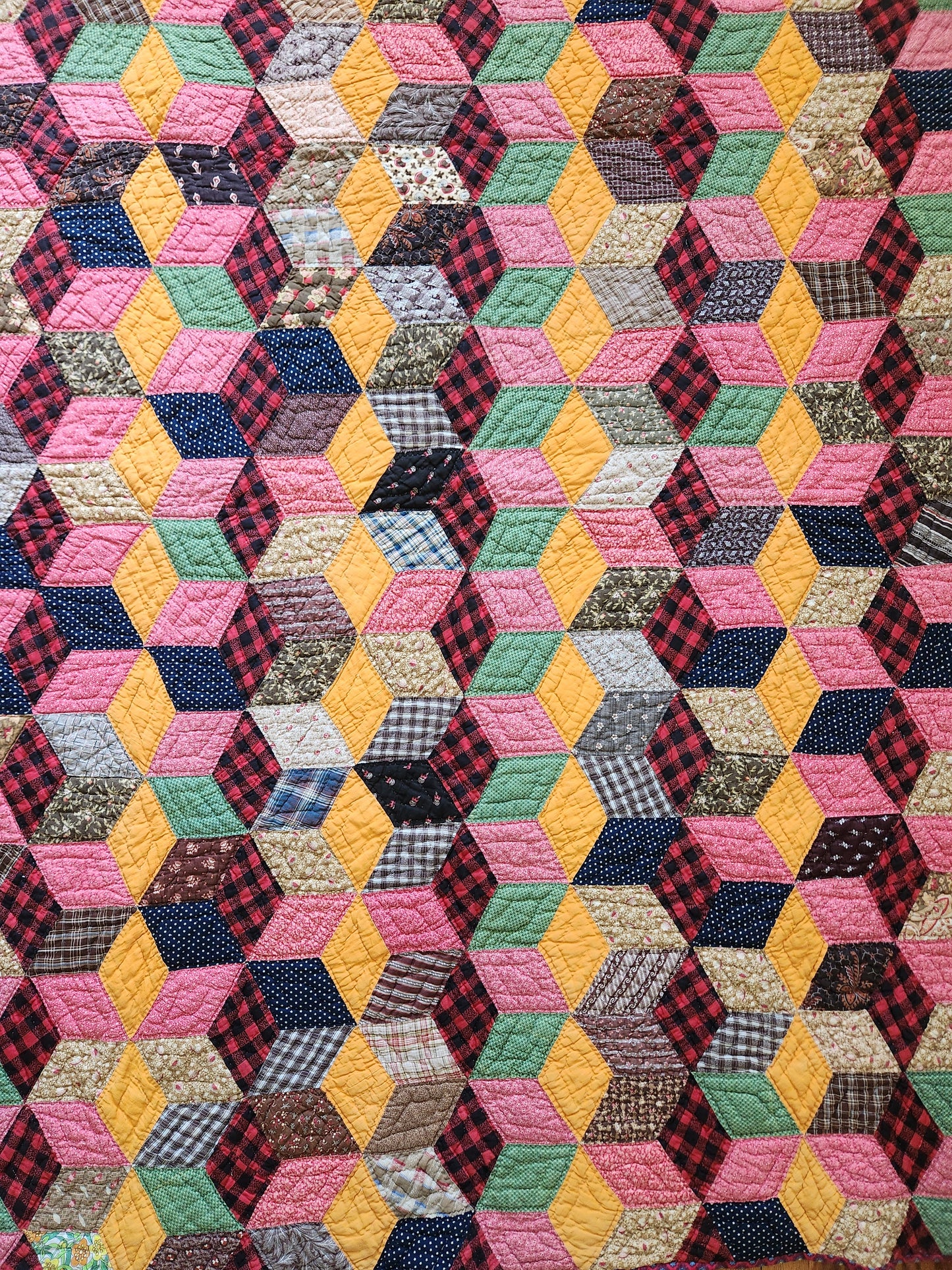 Tumbling Block Quilt