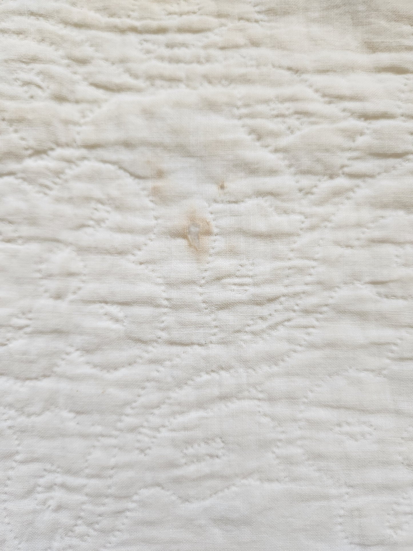Antique Pink & White Irish Chain Quilt