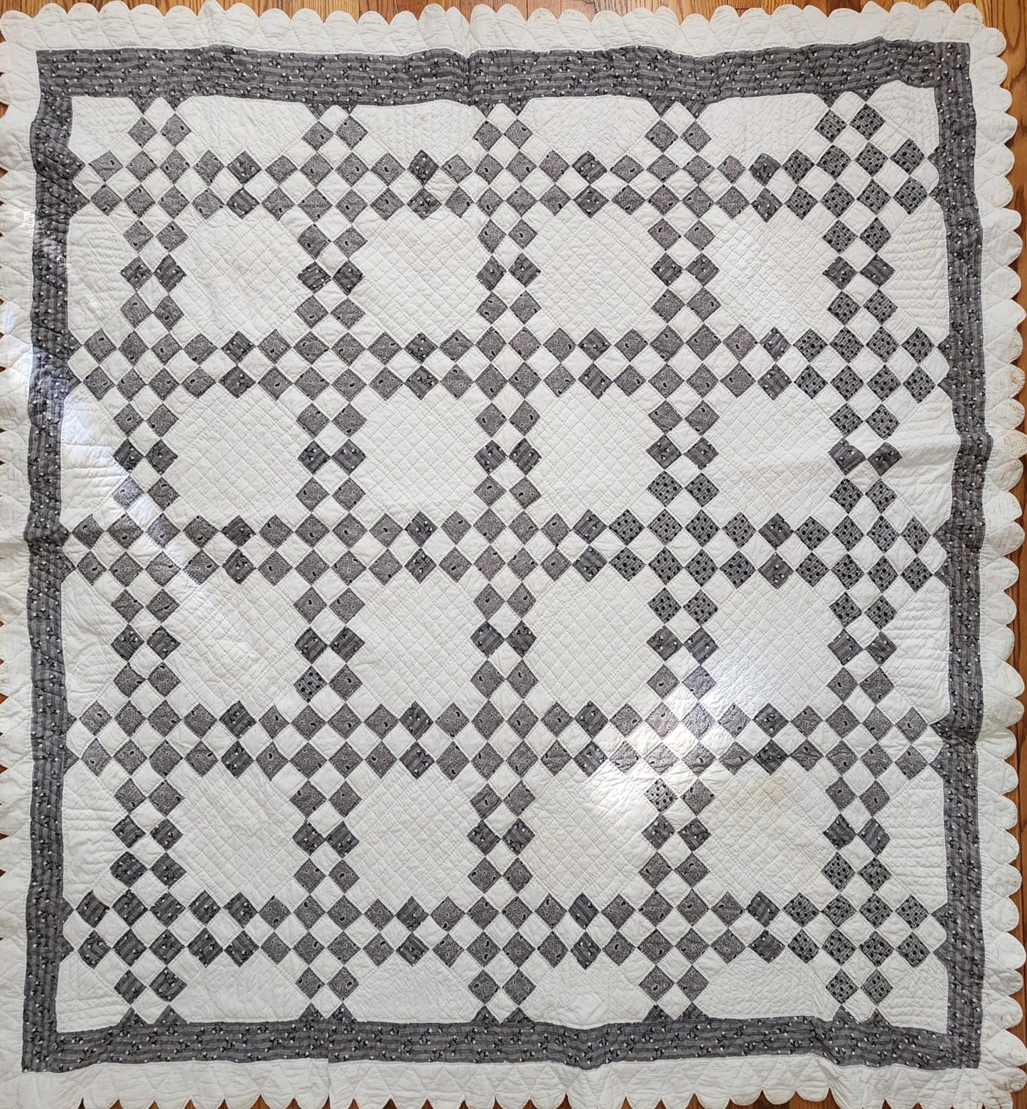 Antique Mourning Quilt c1900