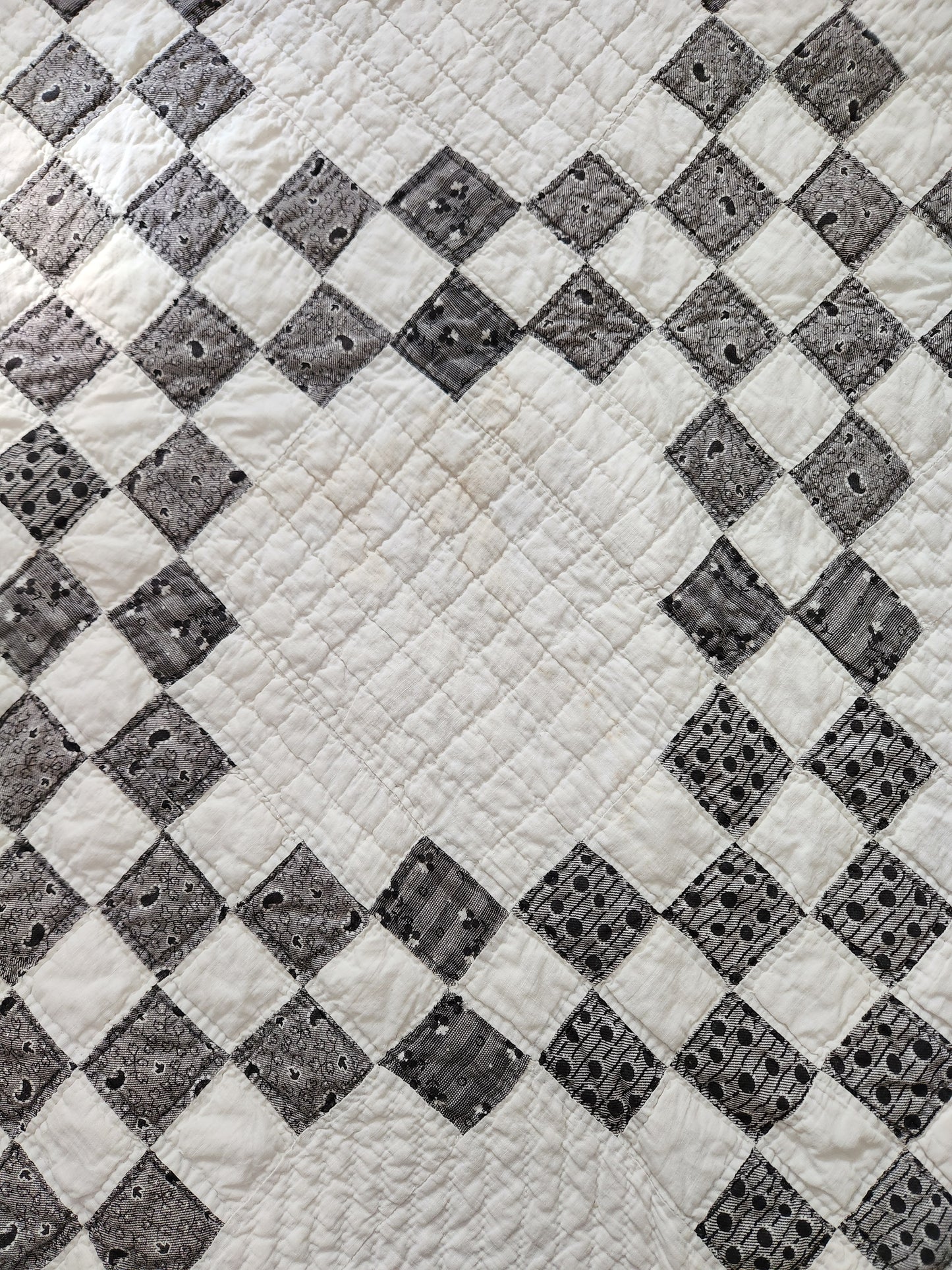 Antique Mourning Quilt c1900