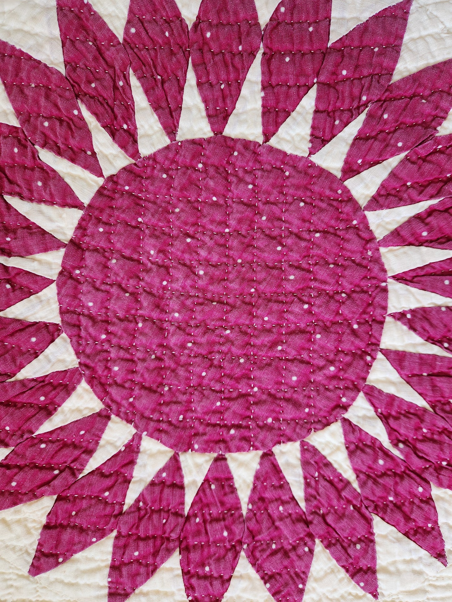 Antique Sunflower Quilt c1900