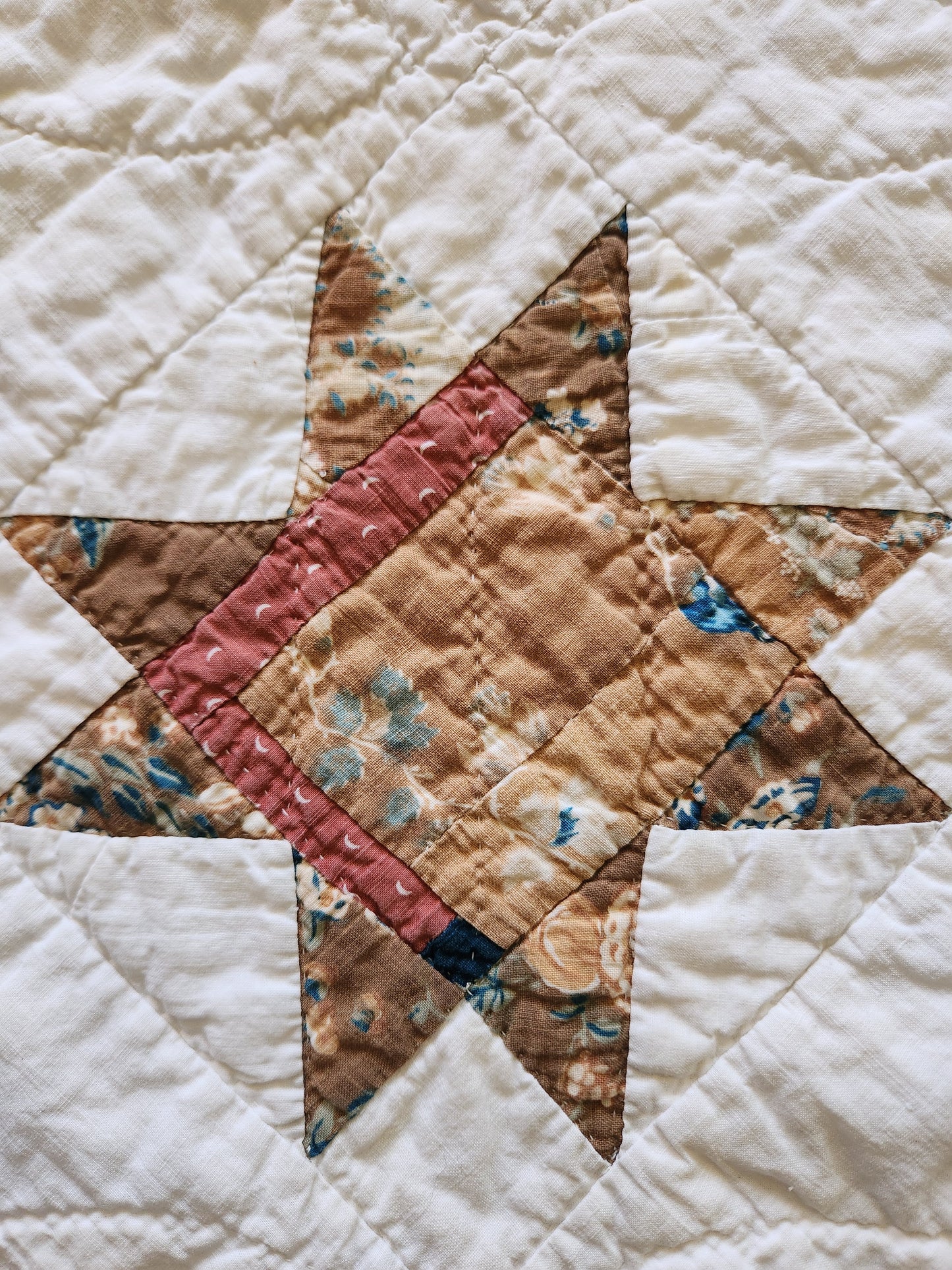 Antique 19th Century Evening Star Quilt